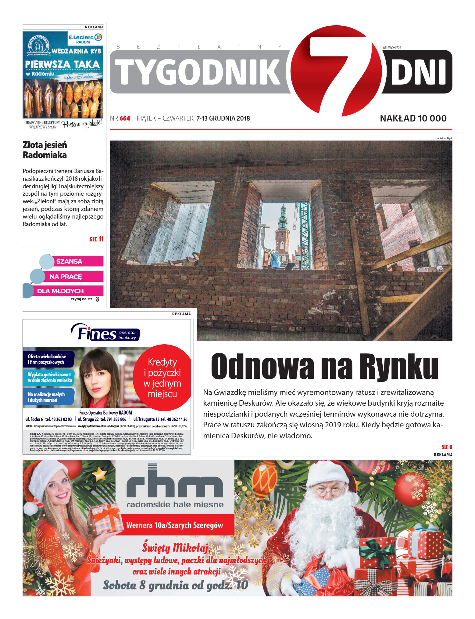 Tygodnik "7 Dni" nr 664 z 07.12.2018 - strona 1