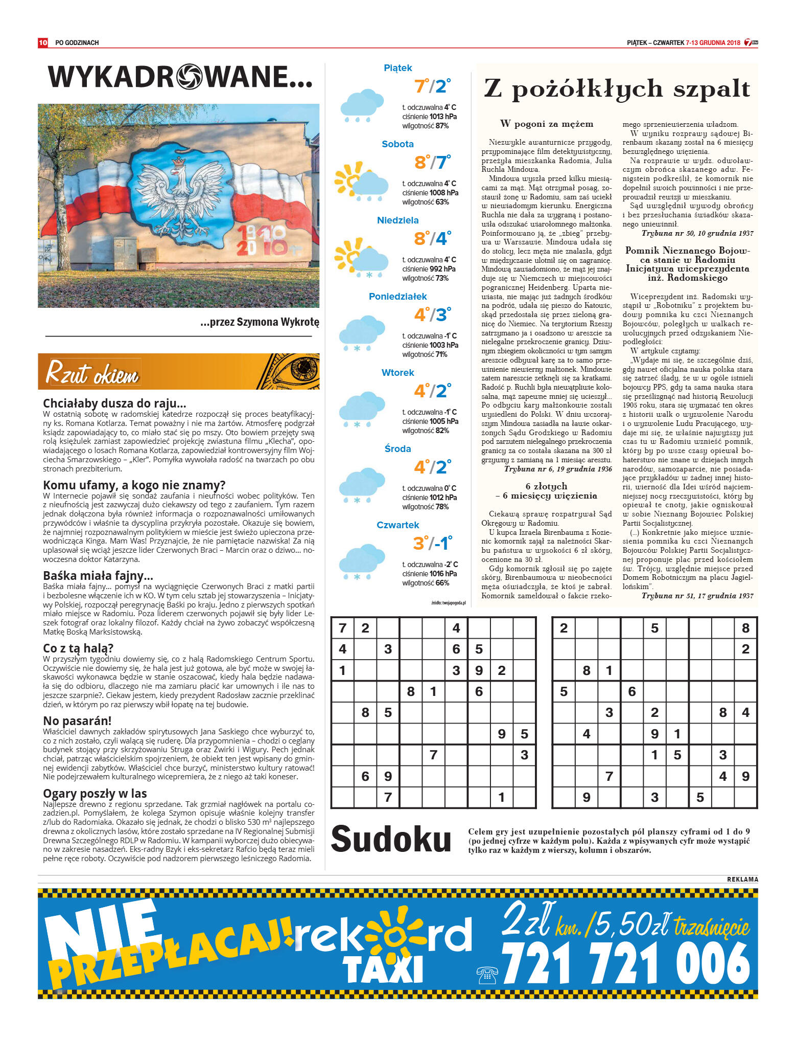 Tygodnik "7 Dni" nr 664 z 07.12.2018 - strona 14