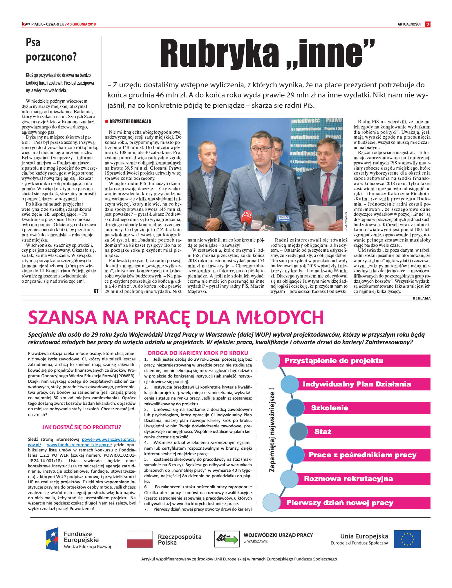 Tygodnik "7 Dni" nr 664 z 07.12.2018 - strona 3