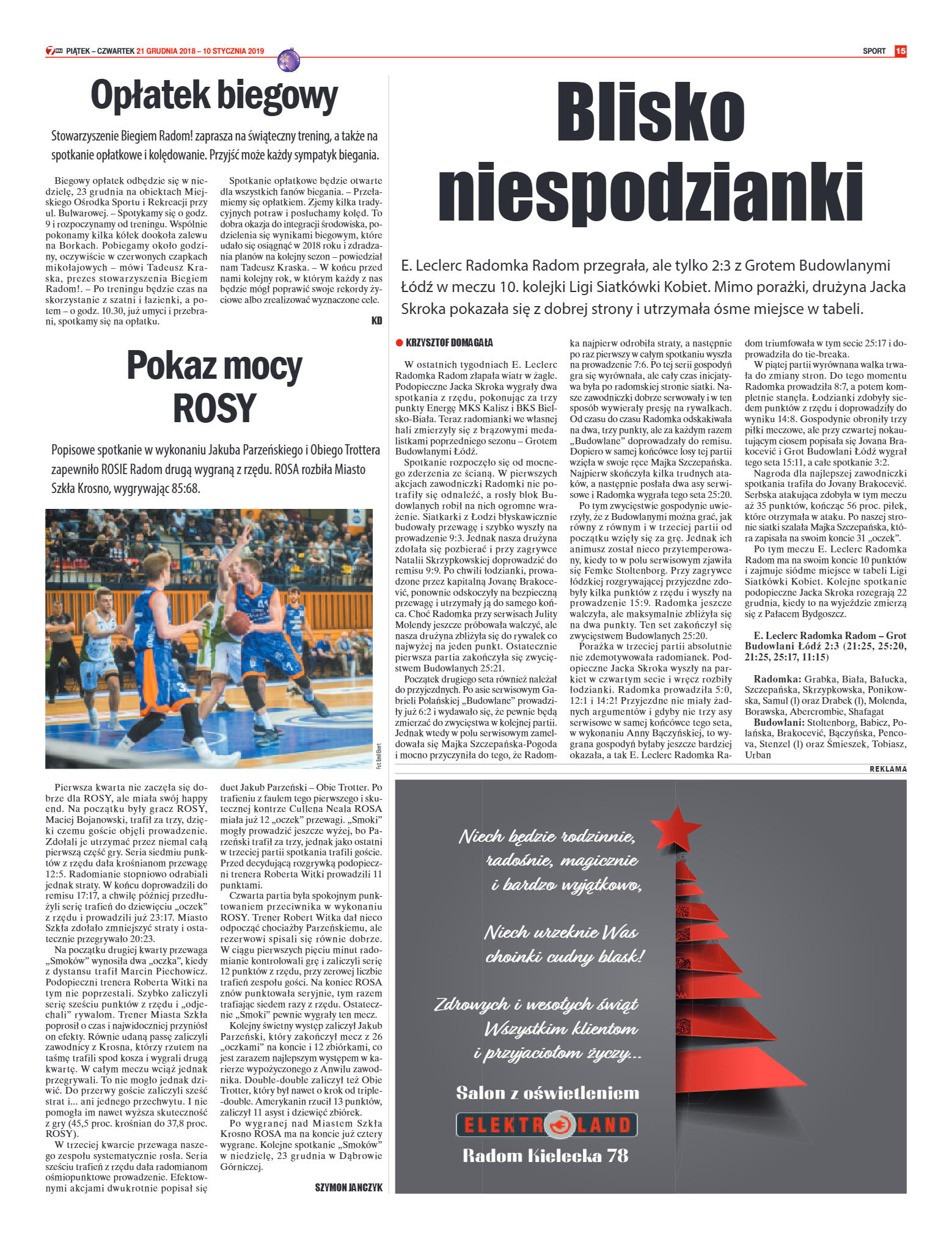 Tygodnik "7 Dni" nr 666 z 21.12.2018 - strona 15