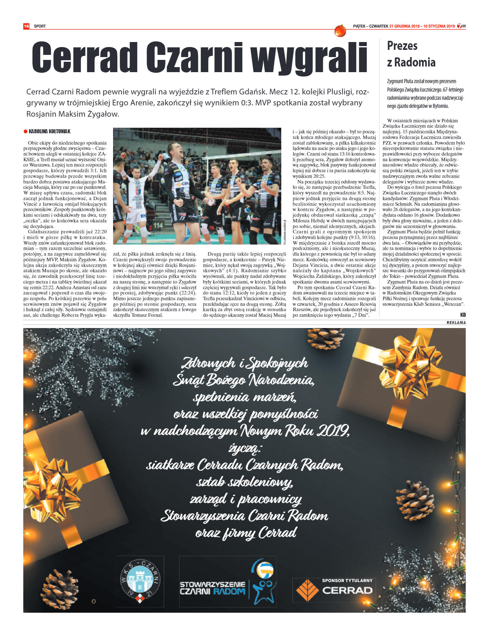 Tygodnik "7 Dni" nr 666 z 21.12.2018 - strona 16