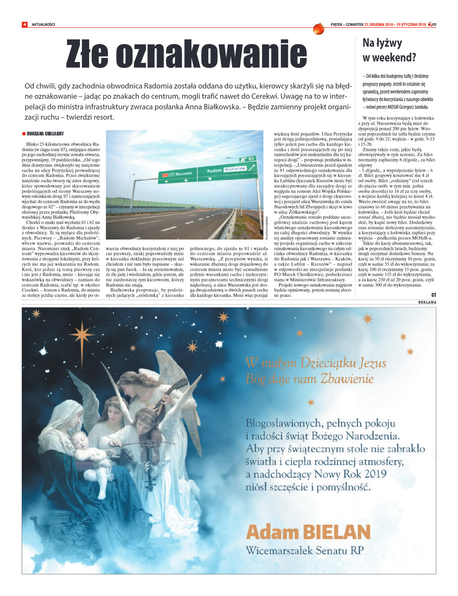 Tygodnik "7 Dni" nr 666 z 21.12.2018 - strona 4