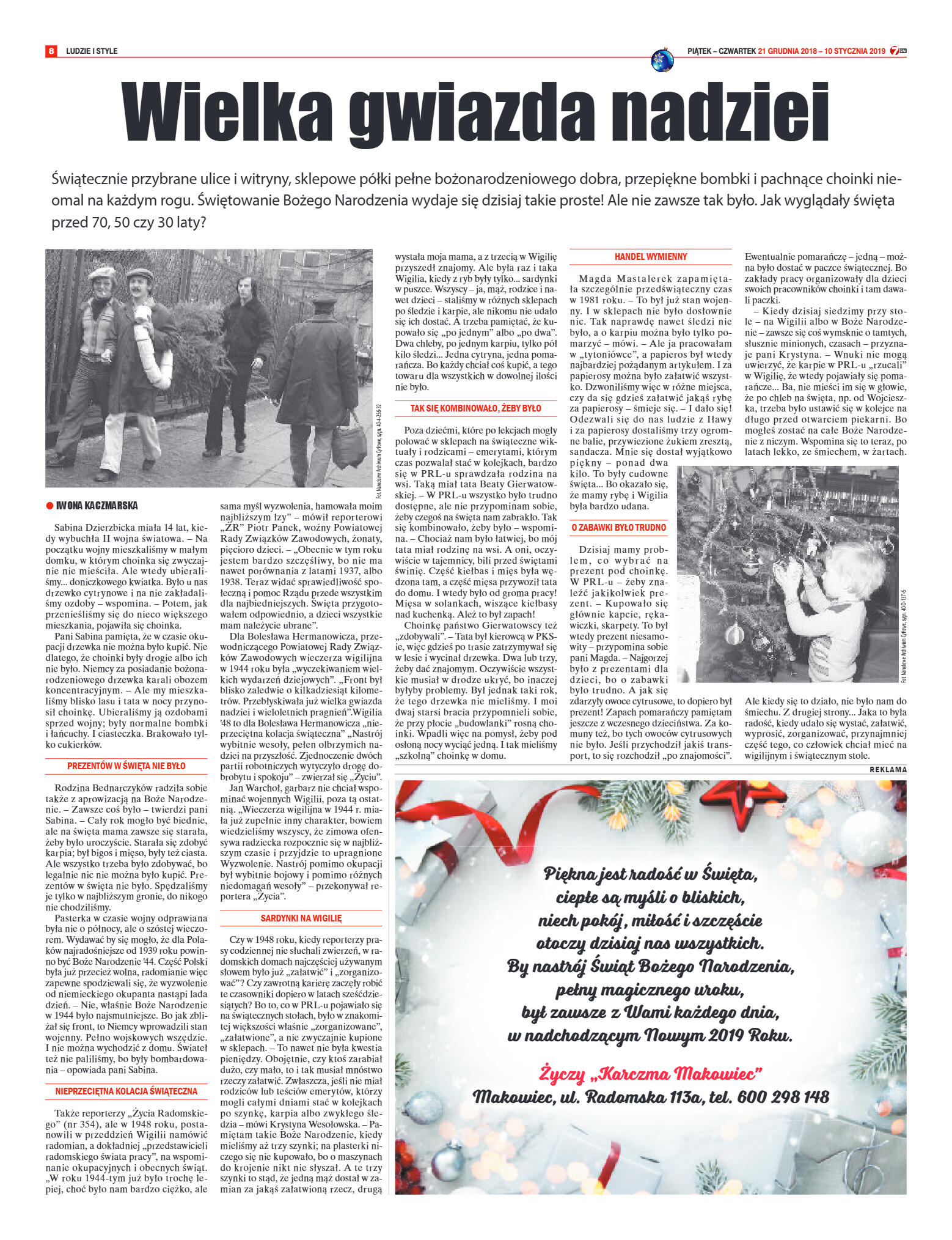 Tygodnik "7 Dni" nr 666 z 21.12.2018 - strona 8