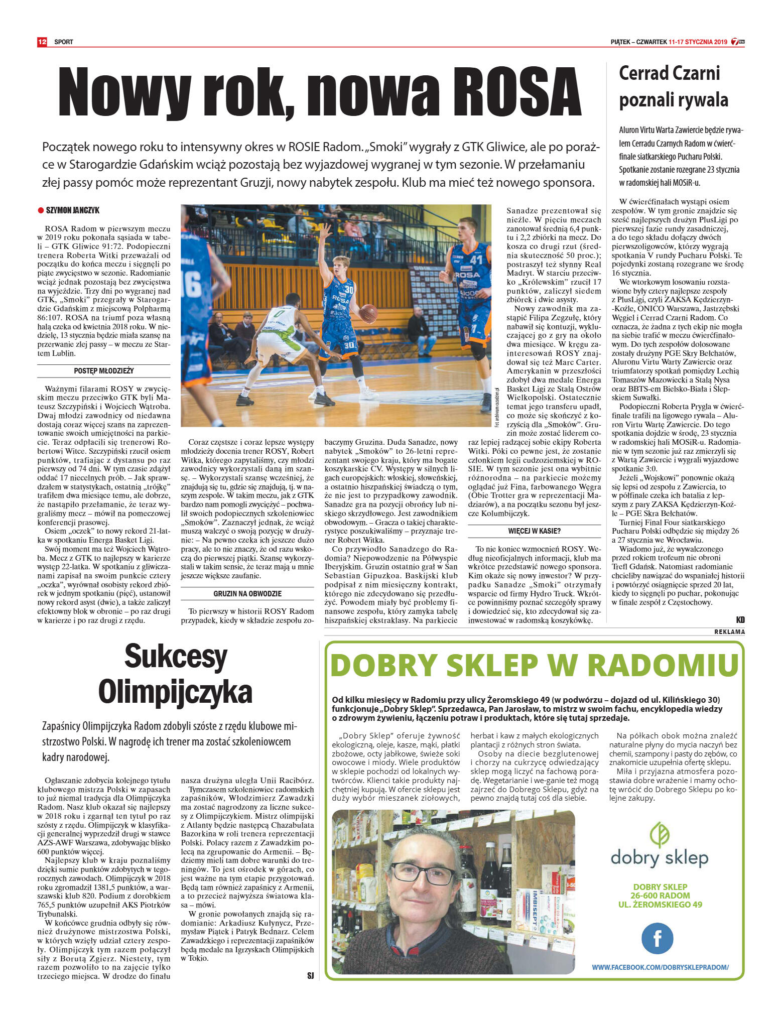 Tygodnik "7 Dni" nr 667 z 11.01.2019 - strona 12