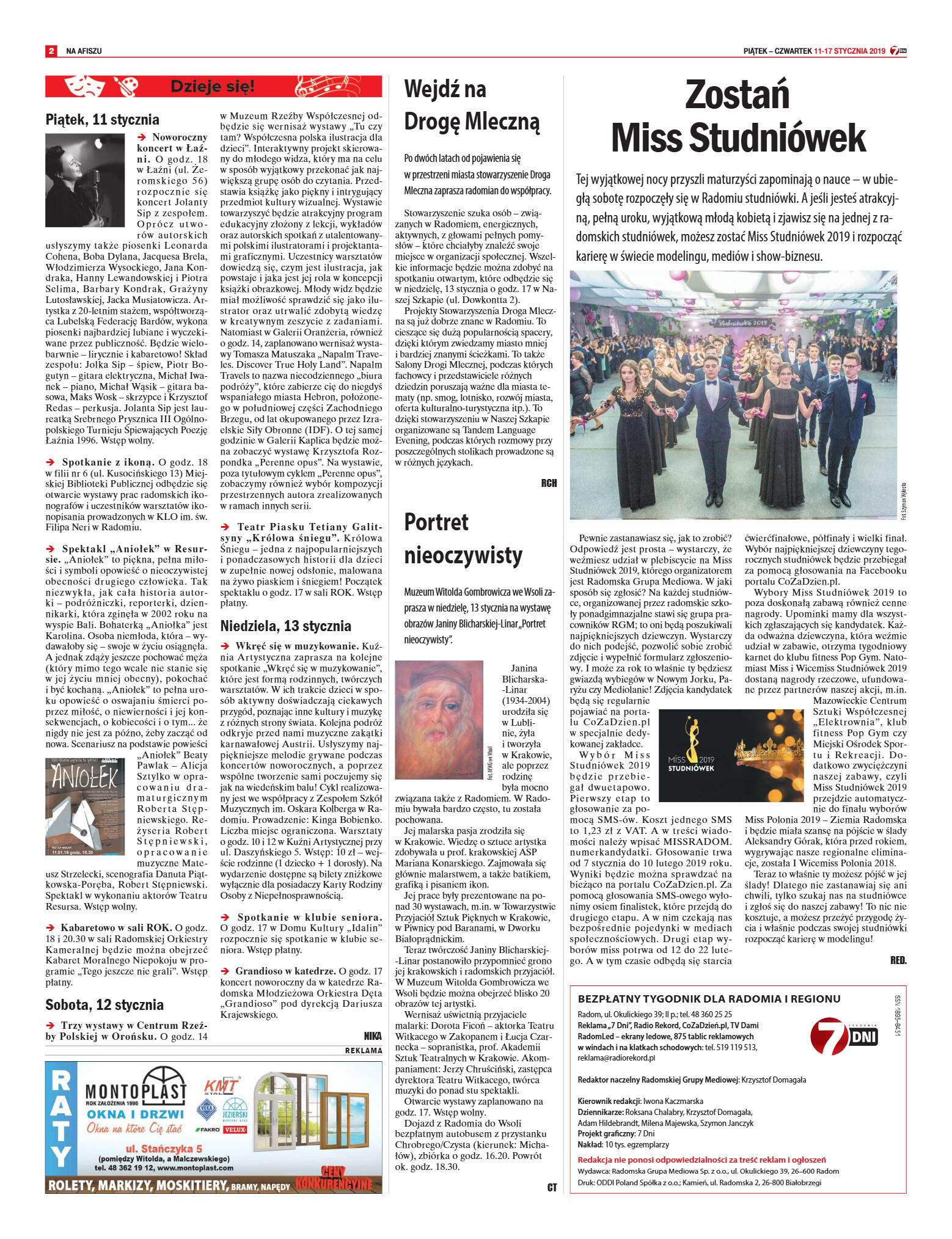 Tygodnik "7 Dni" nr 667 z 11.01.2019 - strona 2