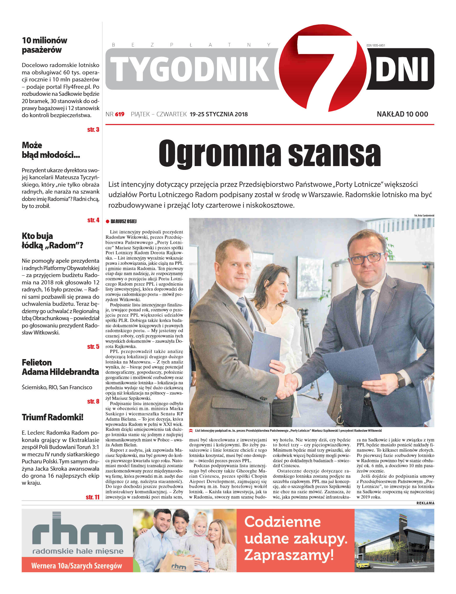 Tygodnik "7 Dni" nr 619 z dn. 19.01.2018 - strona 1