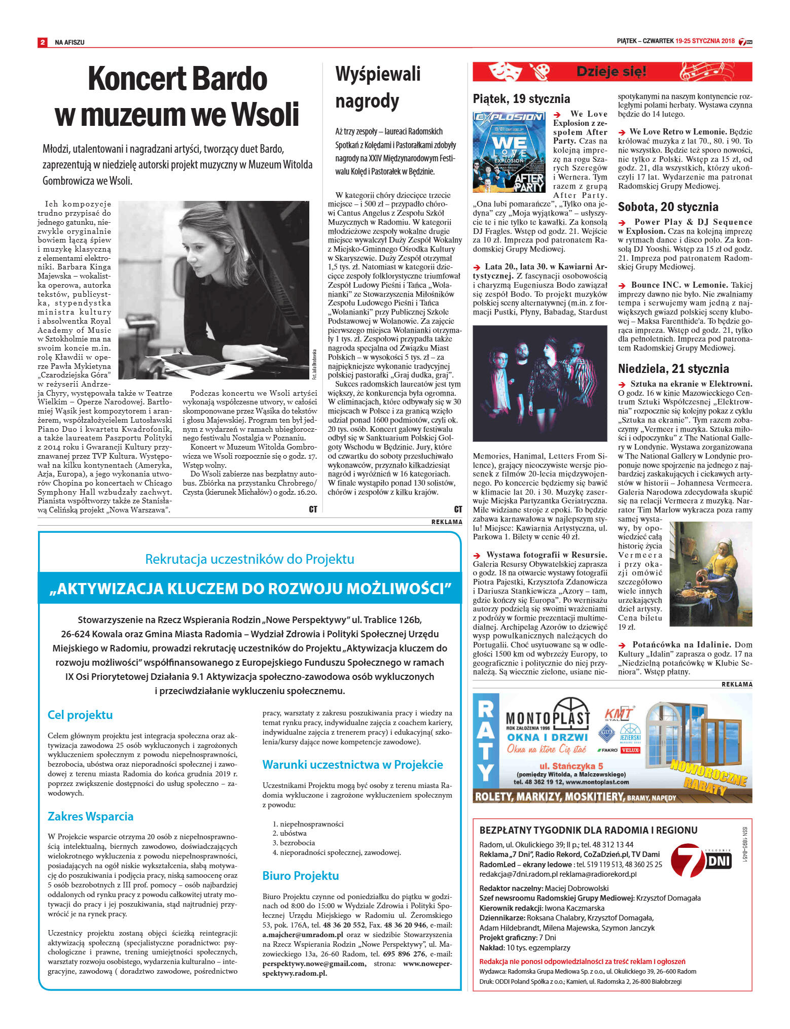 Tygodnik "7 Dni" nr 619 z dn. 19.01.2018 - strona 2