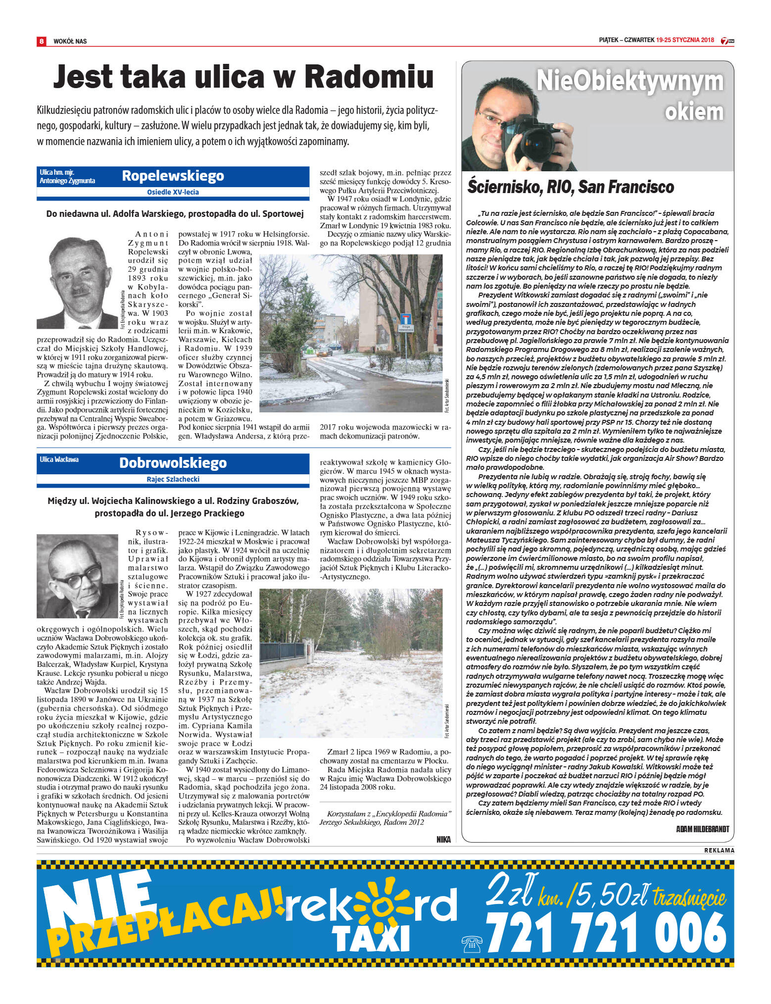 Tygodnik "7 Dni" nr 619 z dn. 19.01.2018 - strona 8