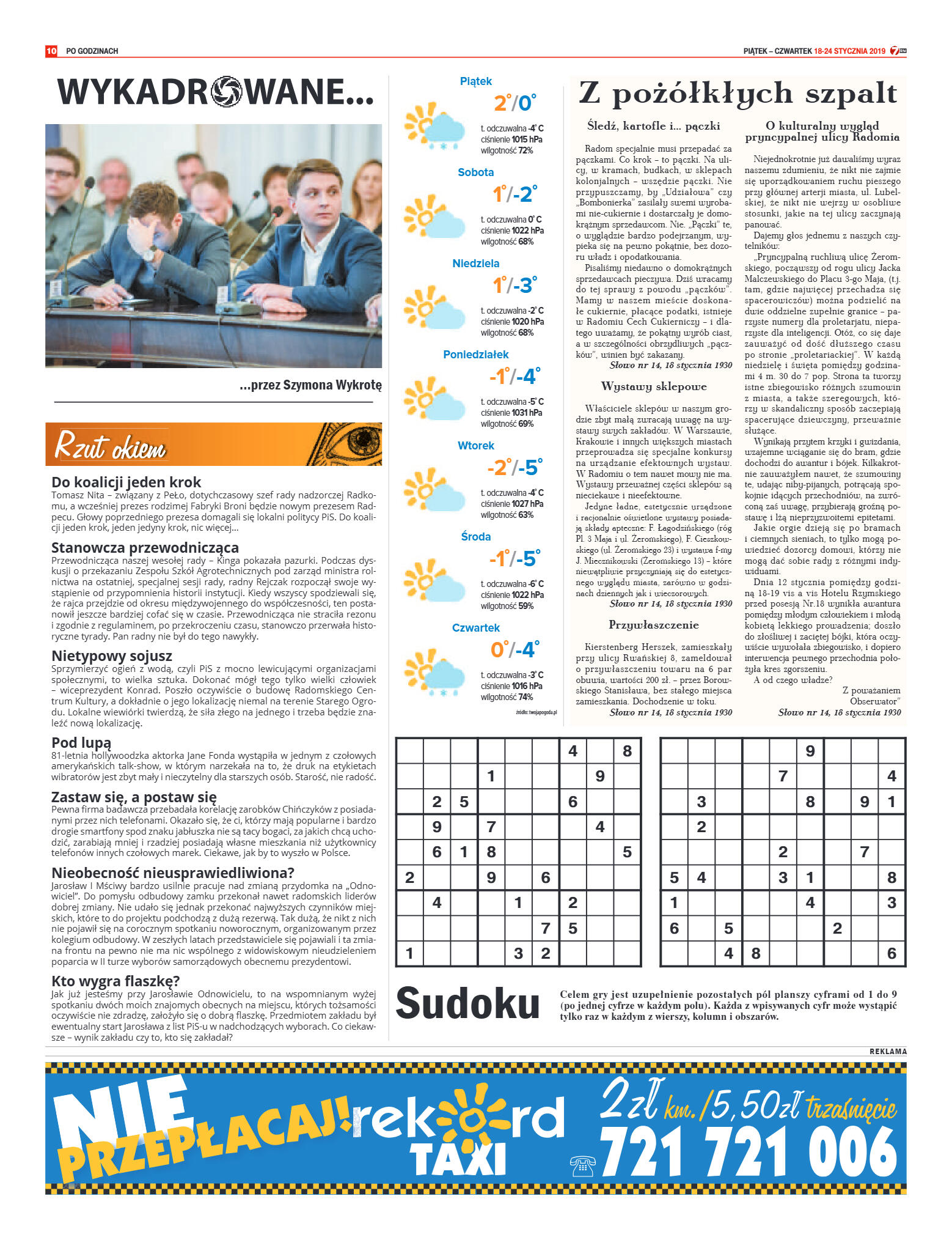 Tygodnik "7 Dni" nr 668 z 18.01.2019 - strona 10