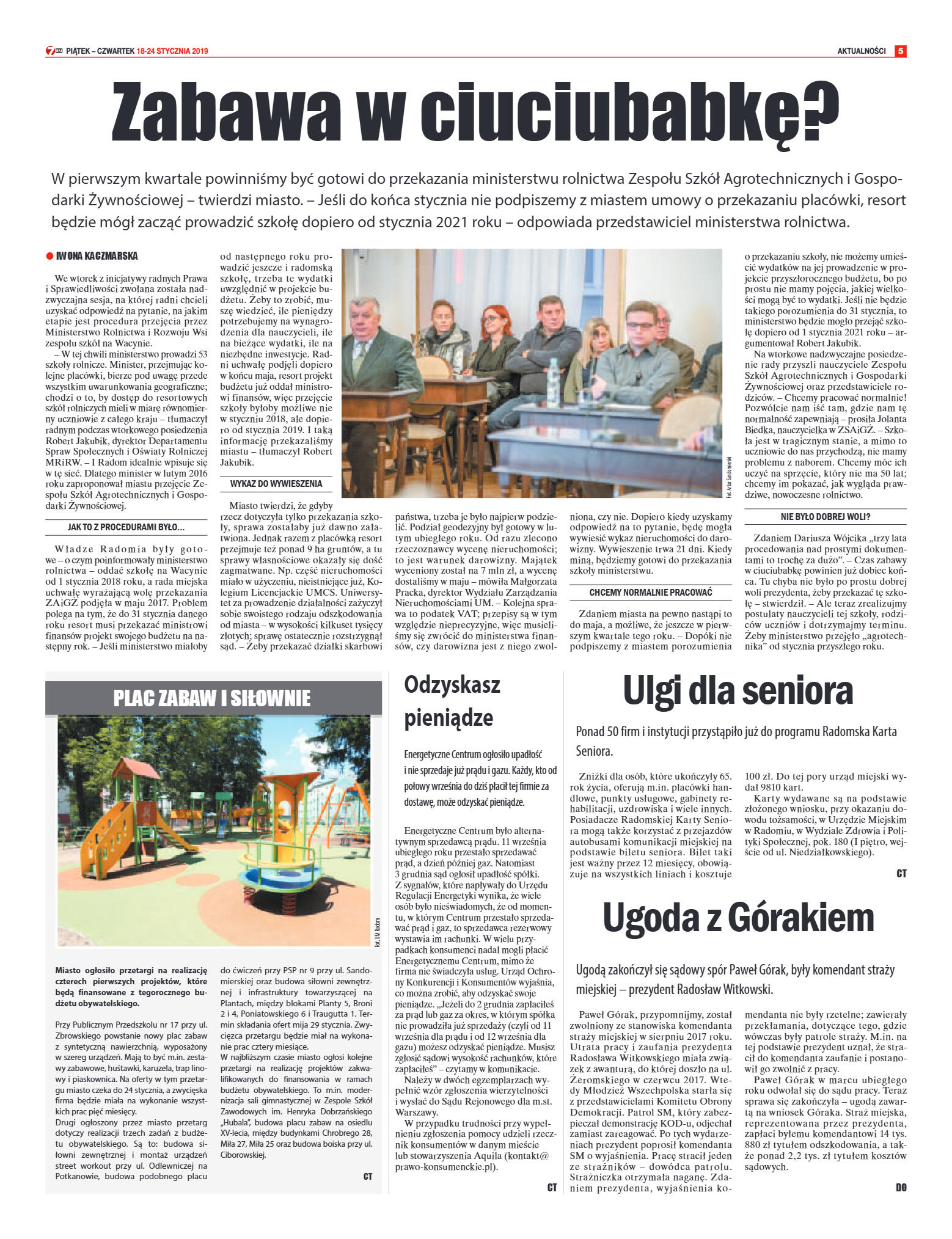 Tygodnik "7 Dni" nr 668 z 18.01.2019 - strona 5