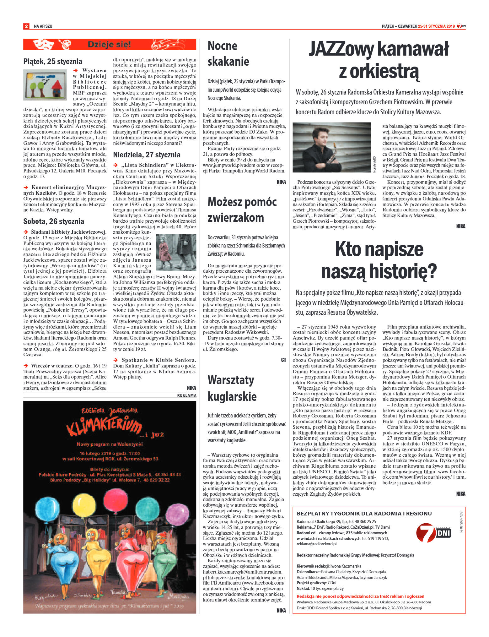 Tygodnik "7 Dni" nr 669 z 25.01.2019 - strona 2