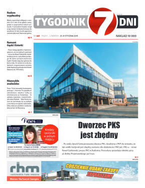 Tygodnik "7 Dni" nr 669 z 25.01.2019 - strona 1