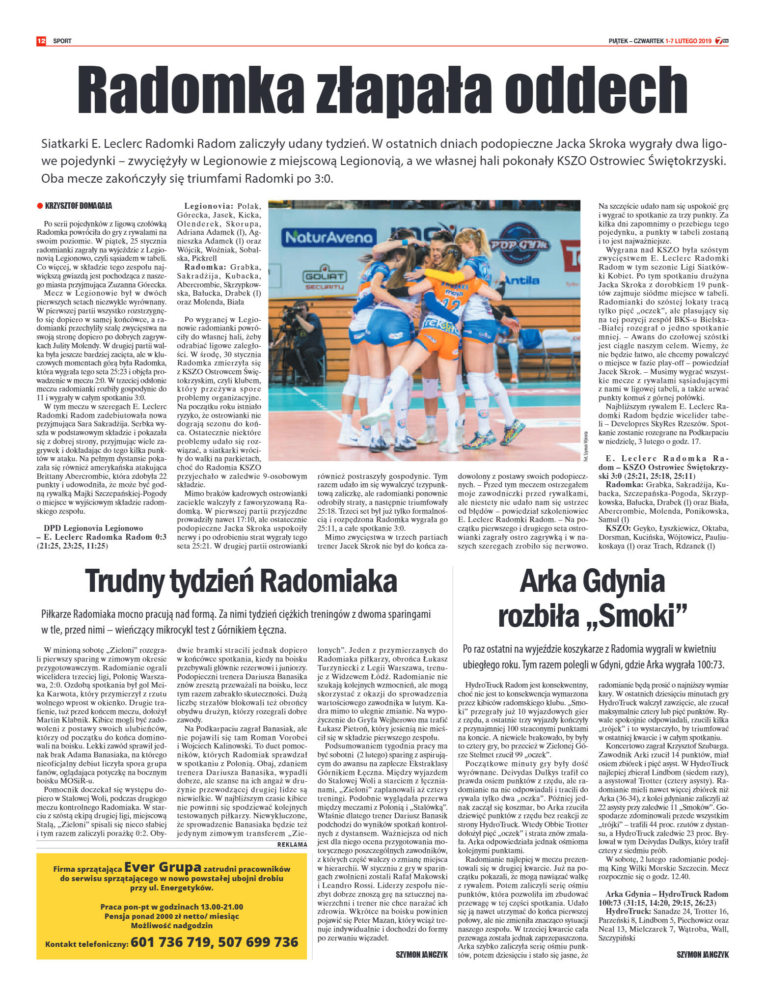 Tygodnik "7 Dni" nr 670 z 01.02.2019 - strona 12