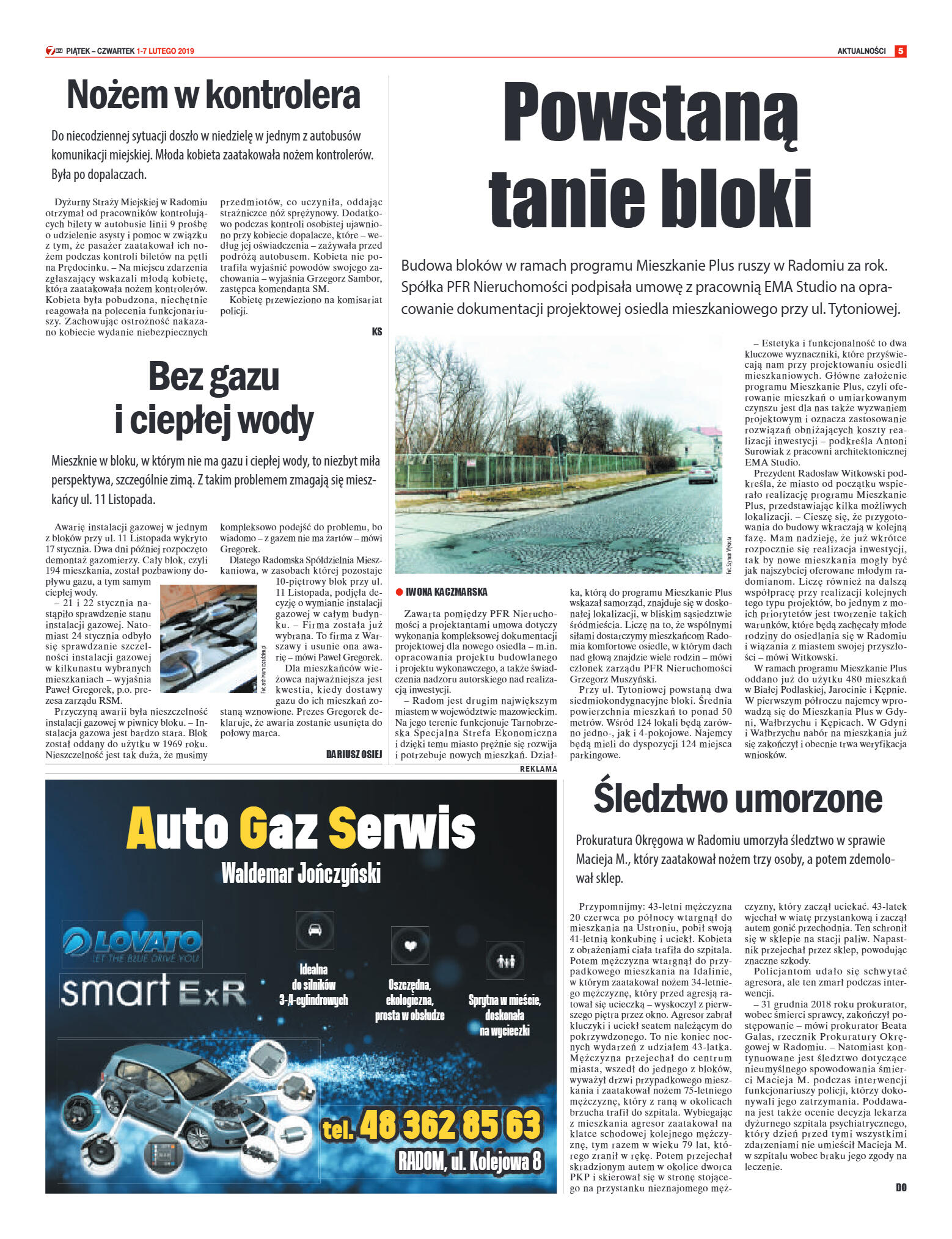 Tygodnik "7 Dni" nr 670 z 01.02.2019 - strona 5