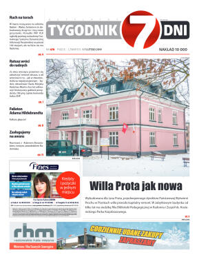 Tygodnik "7 Dni" nr 670 z 01.02.2019 - strona 1