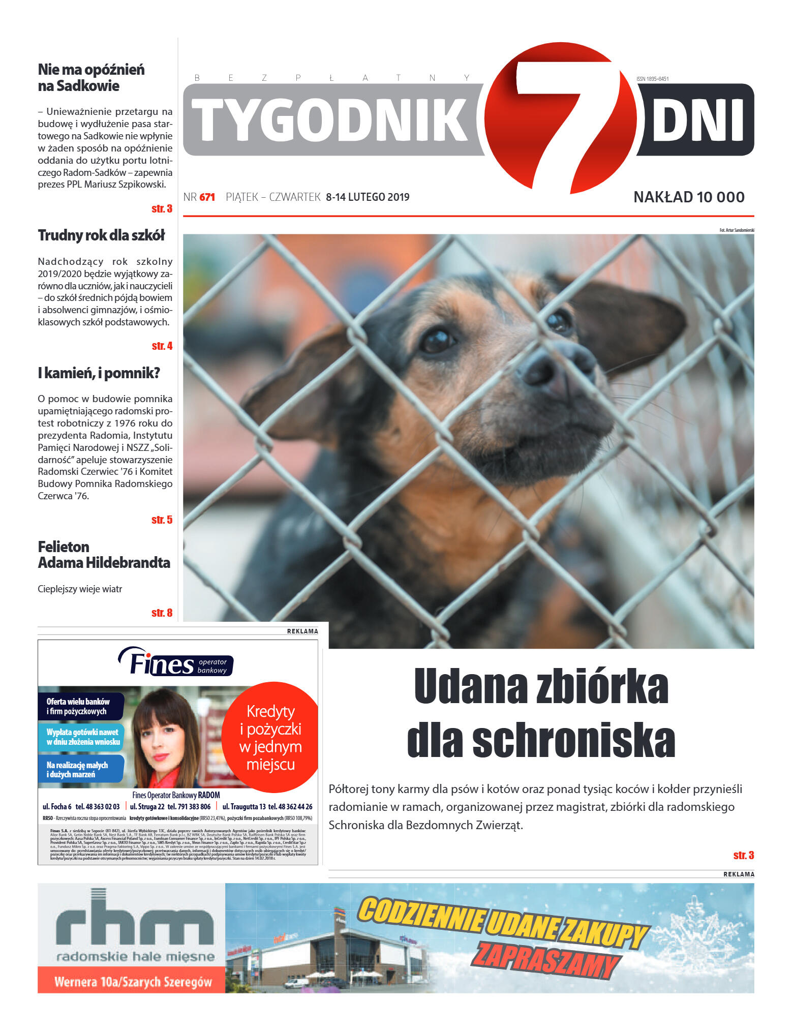 Tygodnik "7 Dni" nr 671 z 08.02.2019 - strona 1