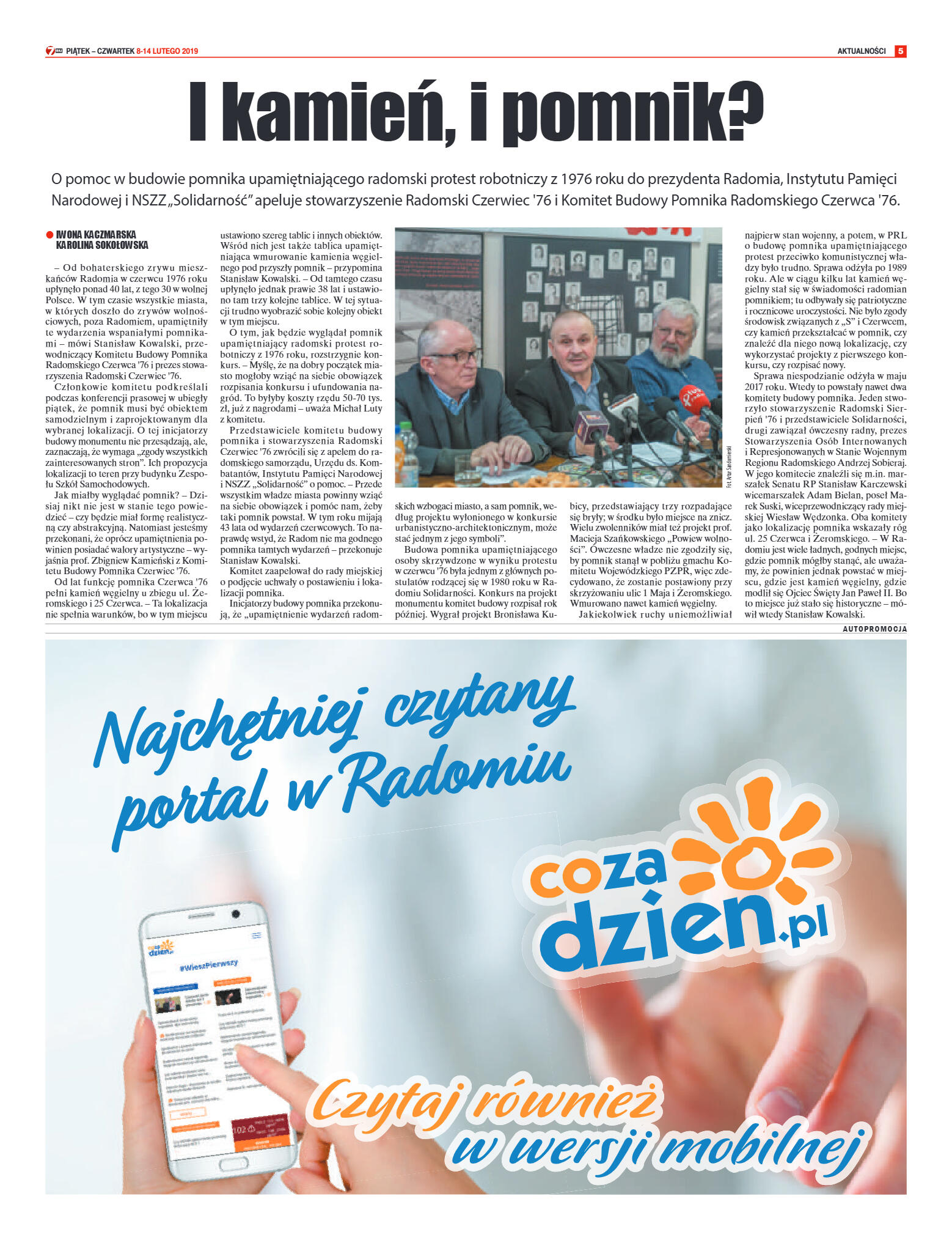 Tygodnik "7 Dni" nr 671 z 08.02.2019 - strona 5