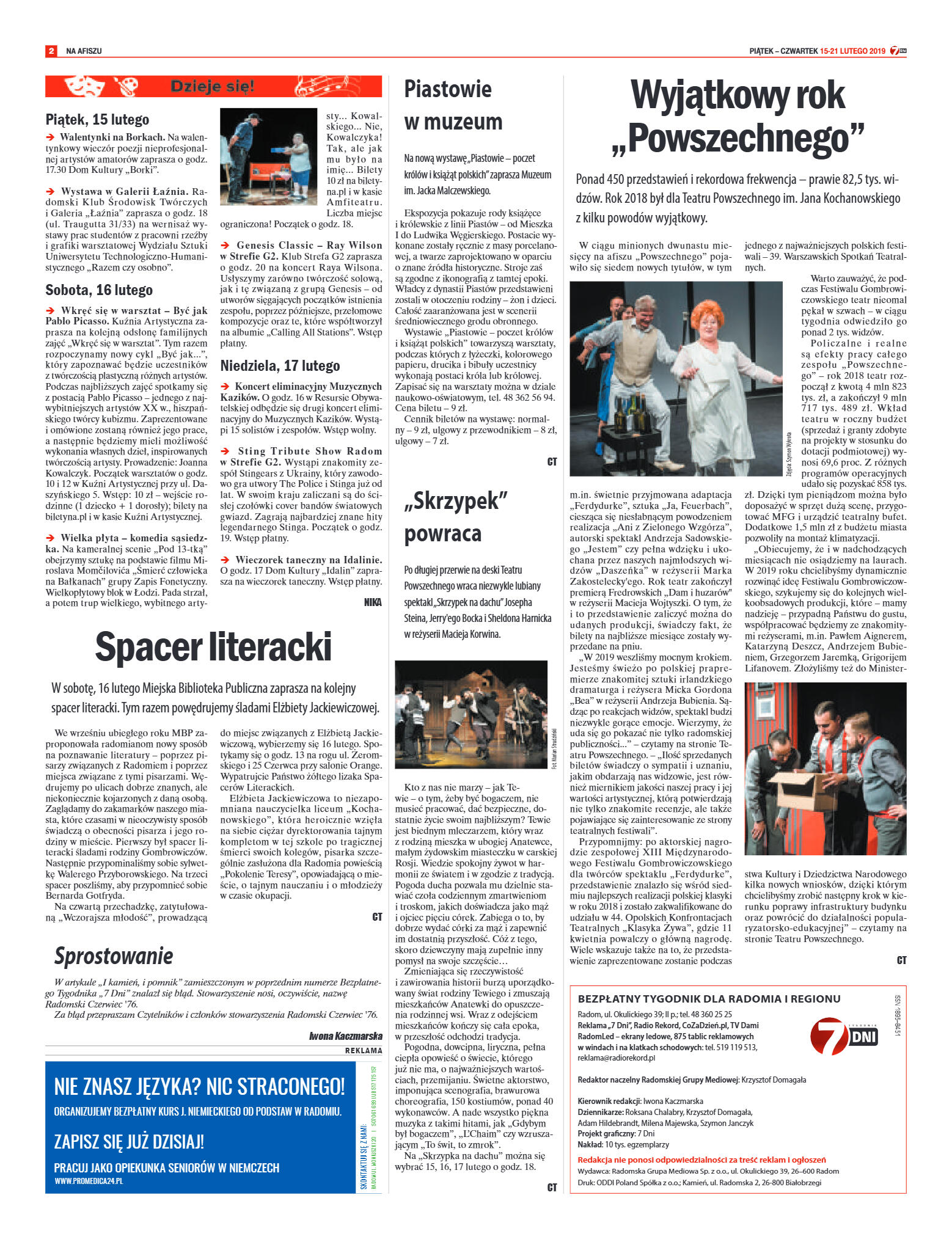 Tygodnik "7 Dni" nr 672 z 15.02.2019 - strona 2