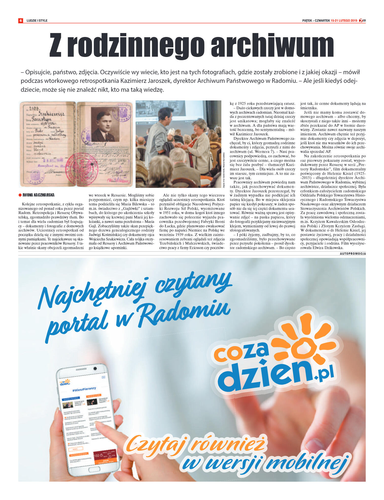 Tygodnik "7 Dni" nr 672 z 15.02.2019 - strona 6