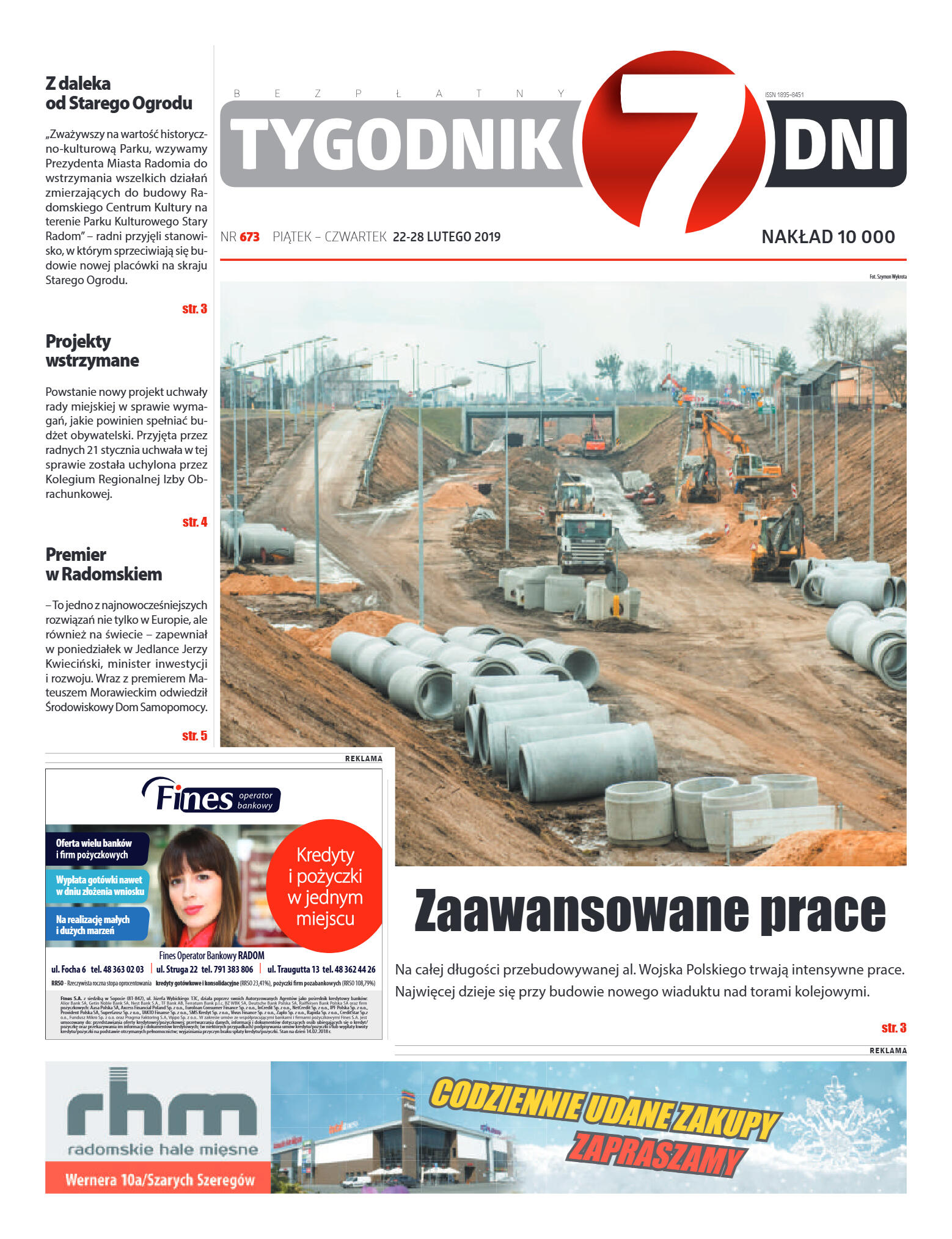 Tygodnik "7 Dni" nr 673 z 22.02.2019 - strona 1