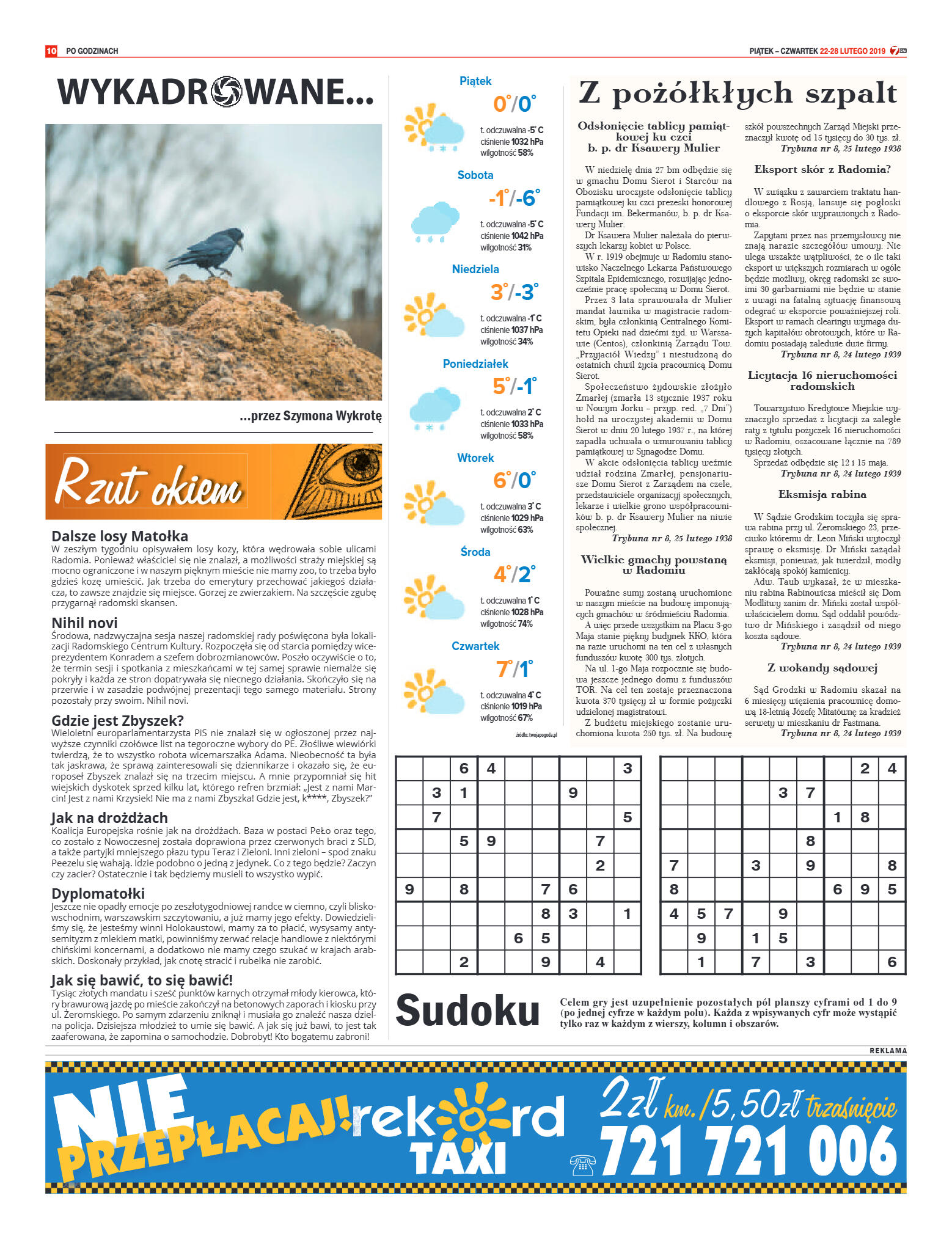 Tygodnik "7 Dni" nr 673 z 22.02.2019 - strona 10