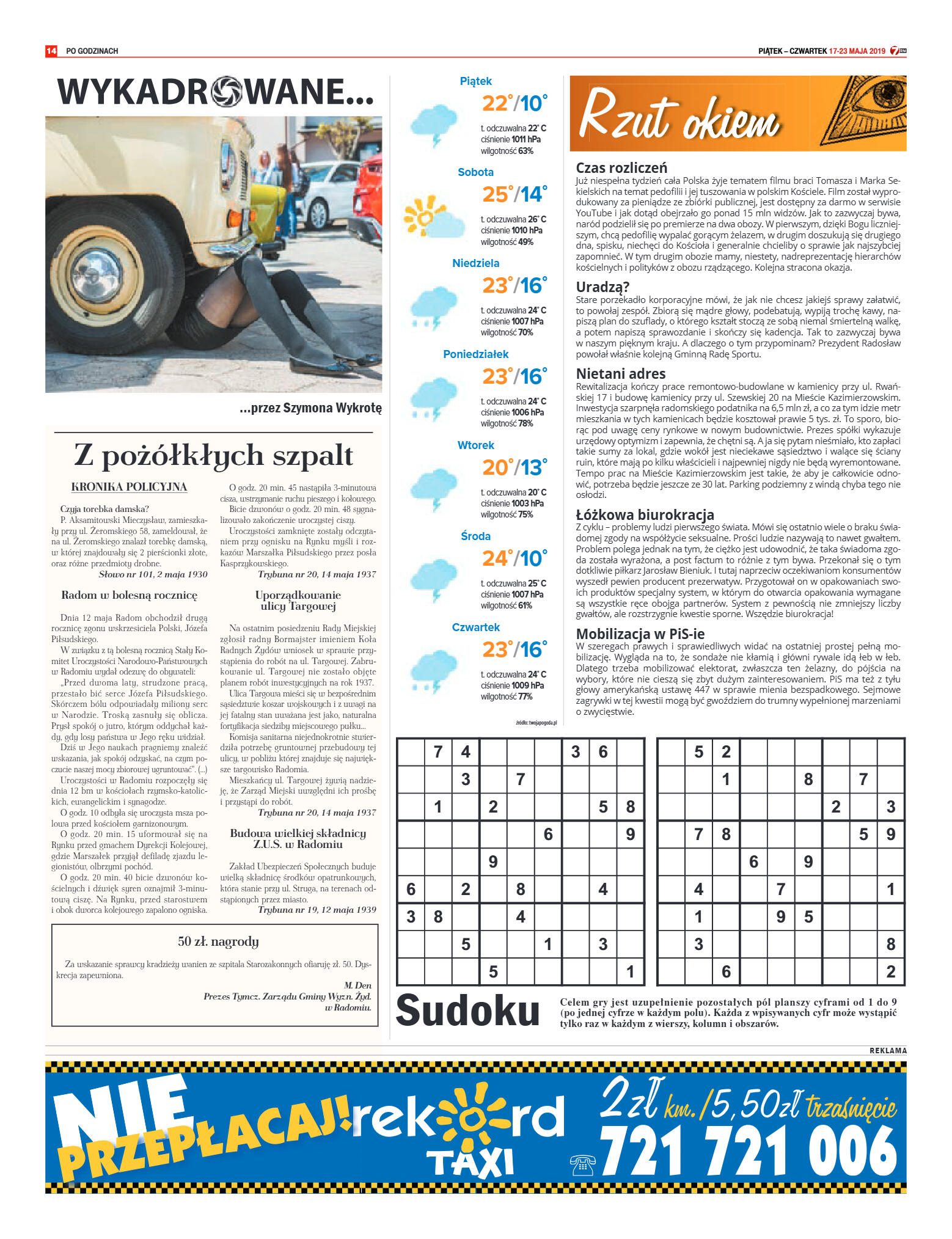 Tygodnik "7 Dni" nr 684 z 17.05.2019 - strona 14