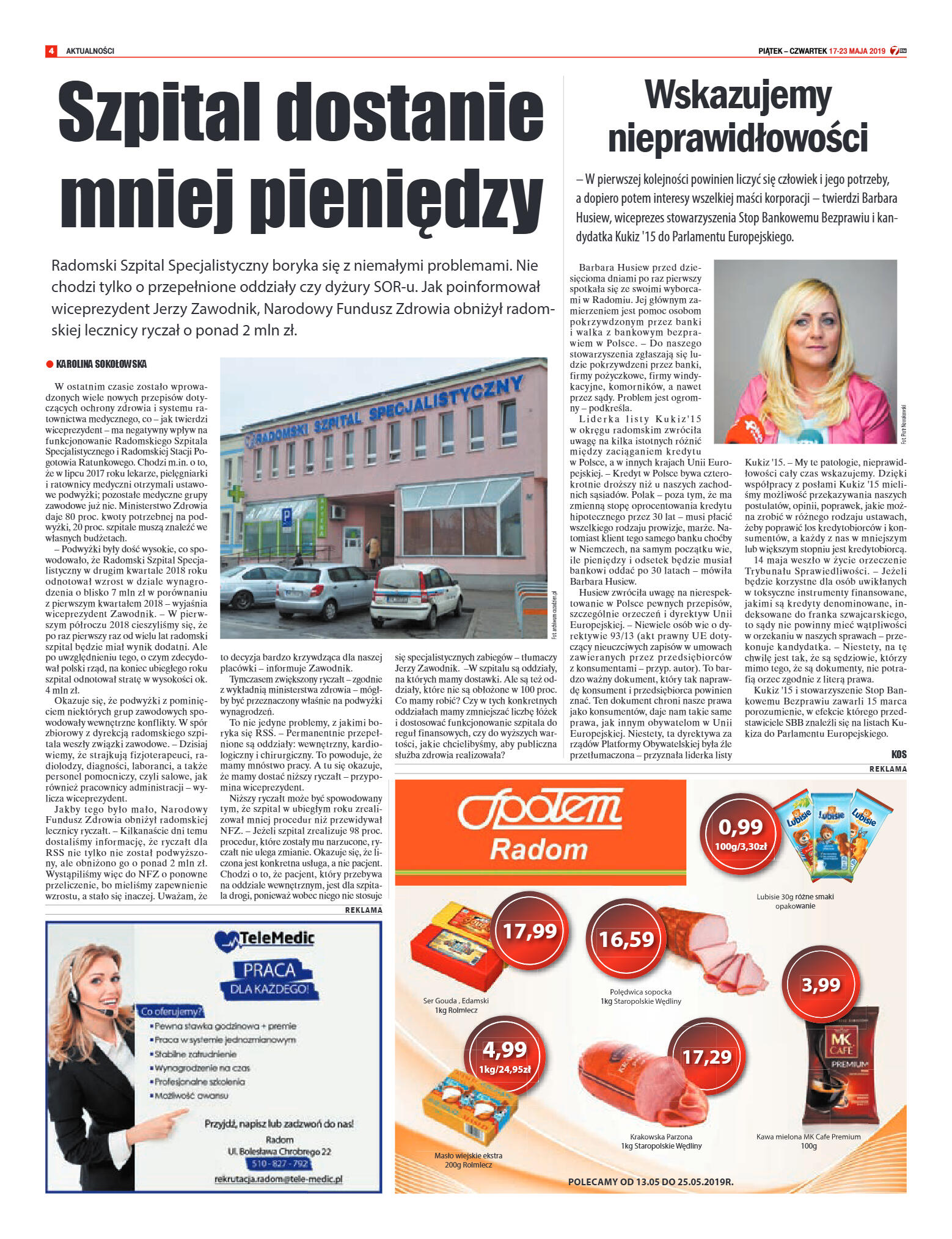 Tygodnik "7 Dni" nr 684 z 17.05.2019 - strona 4