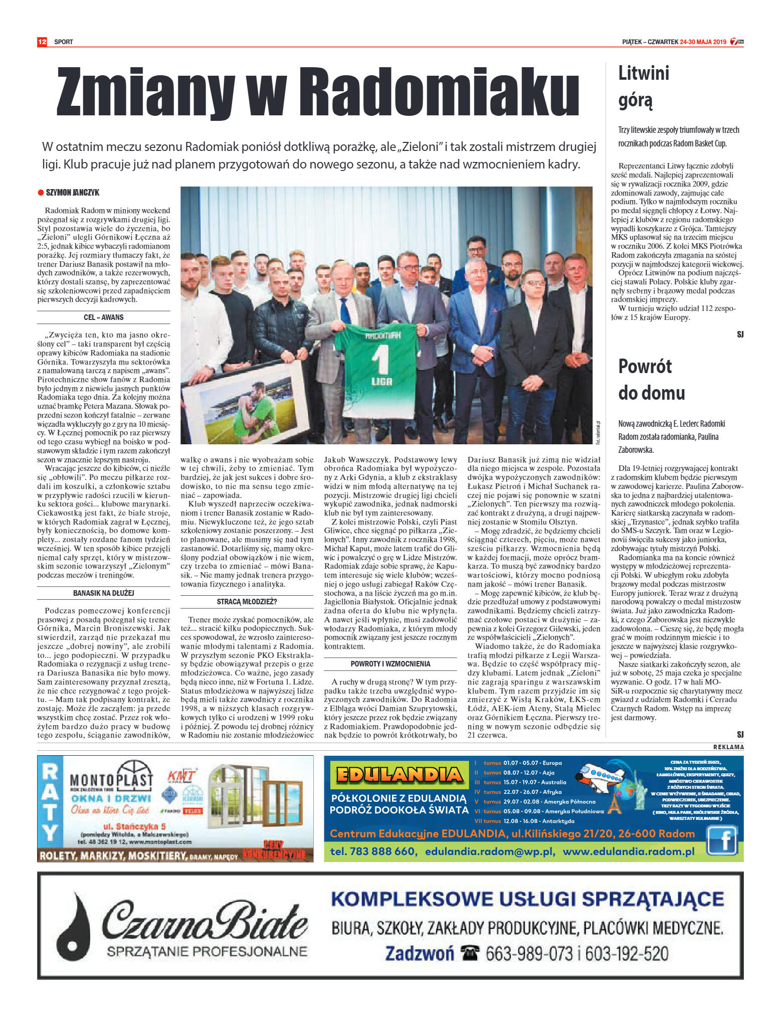 Tygodnik "7 Dni" nr 685 z 24.05.2019 - strona 12