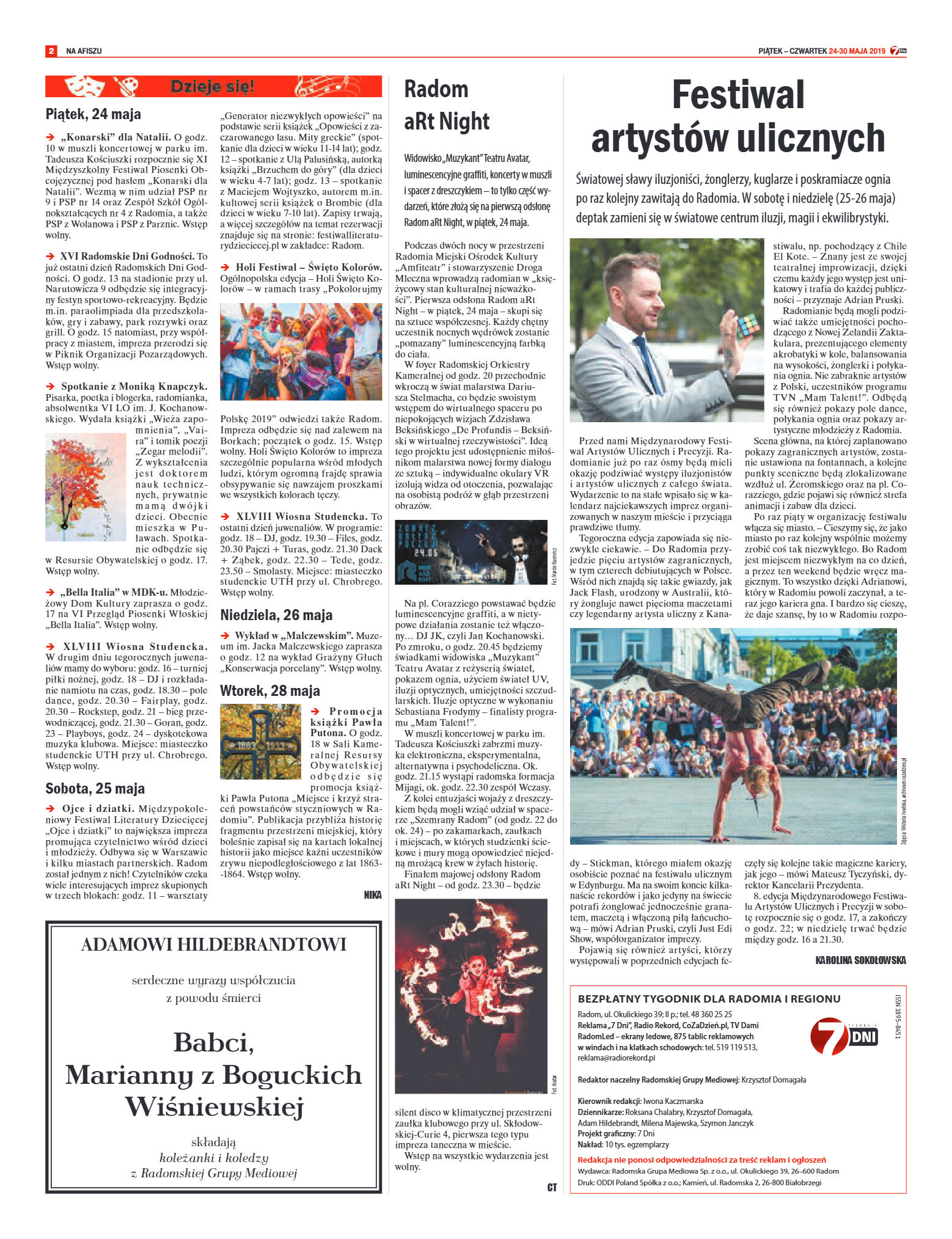 Tygodnik "7 Dni" nr 685 z 24.05.2019 - strona 2