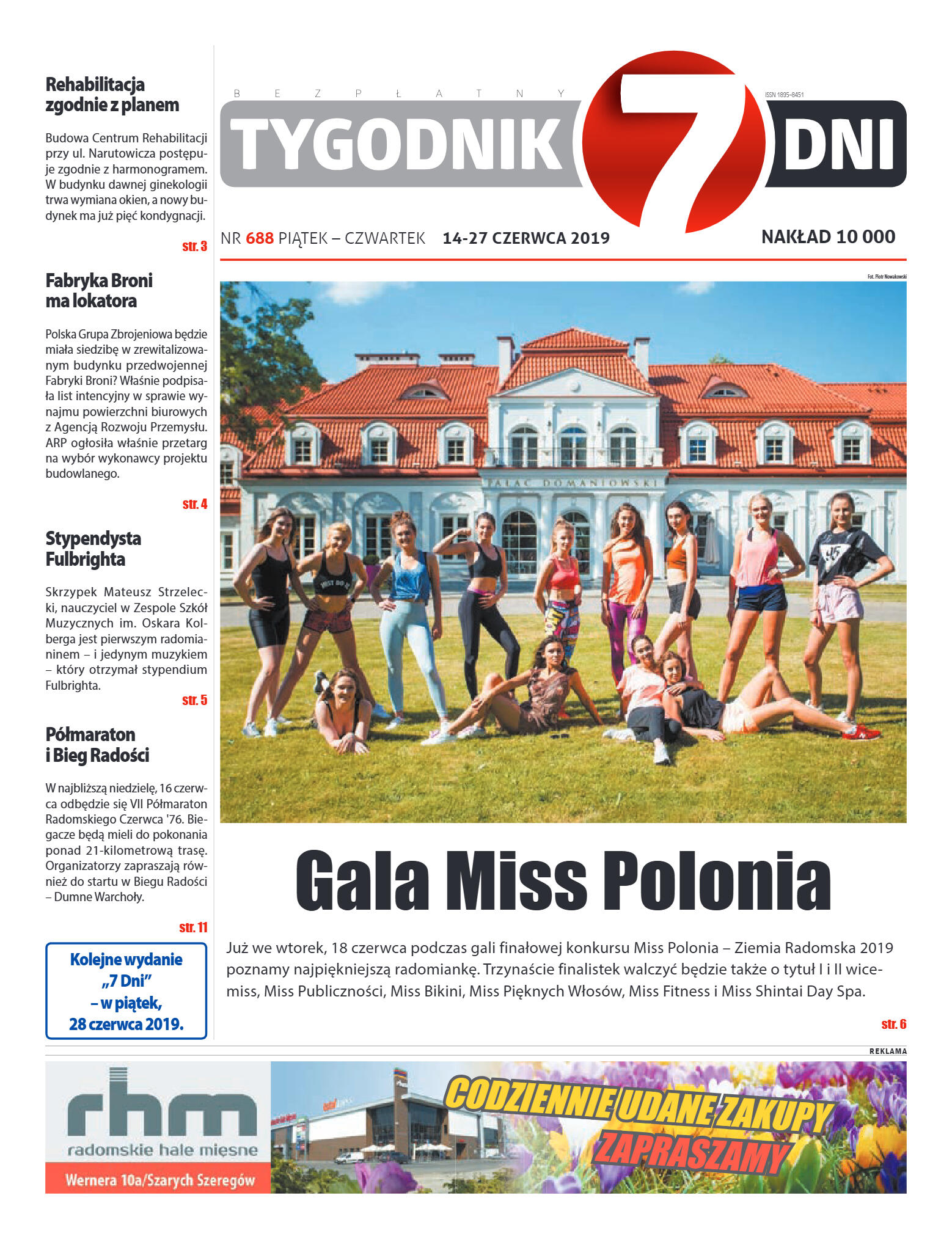 Tygodnik "7 Dni" nr 688 z 14.06.2019 - strona 1