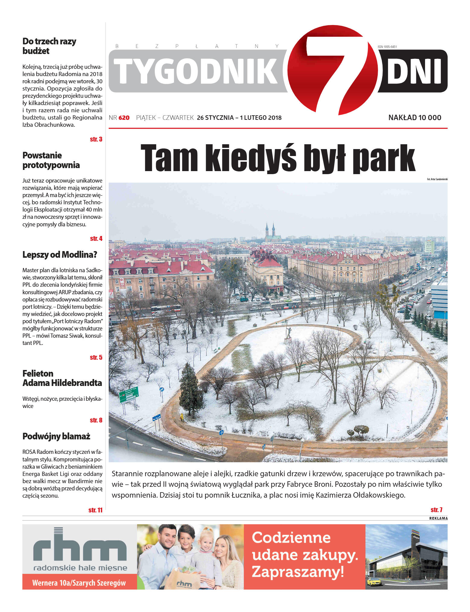 Tygodnik "7 Dni" nr 620 z dn. 26.01.2018 - strona 1