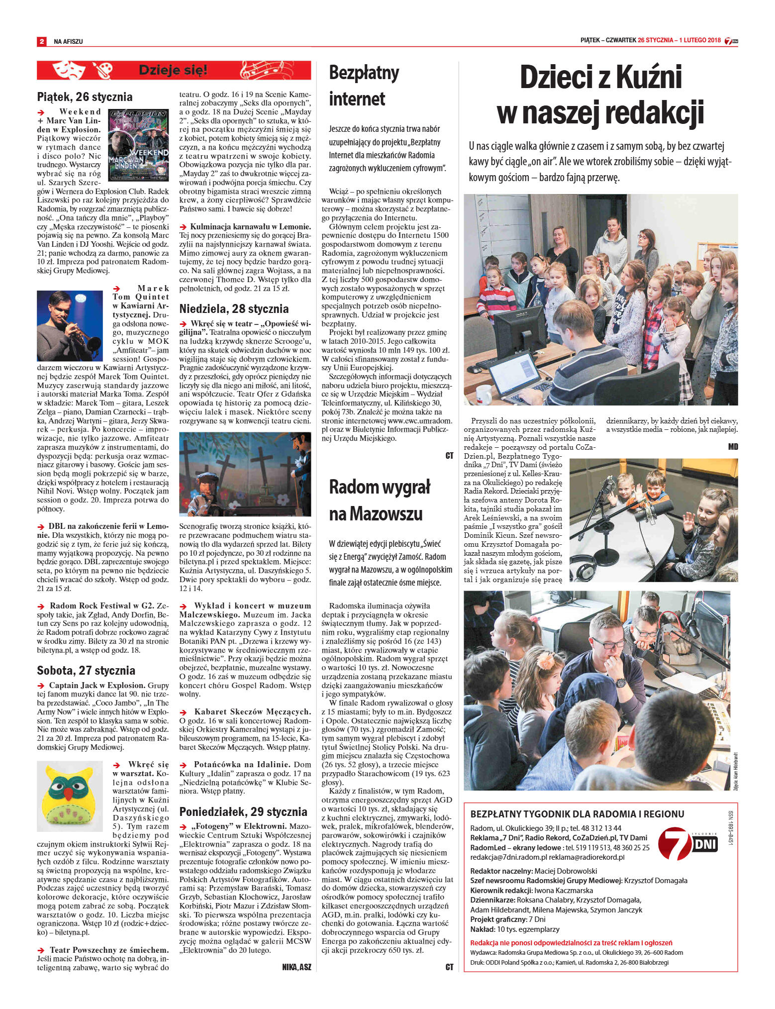 Tygodnik "7 Dni" nr 620 z dn. 26.01.2018 - strona 2