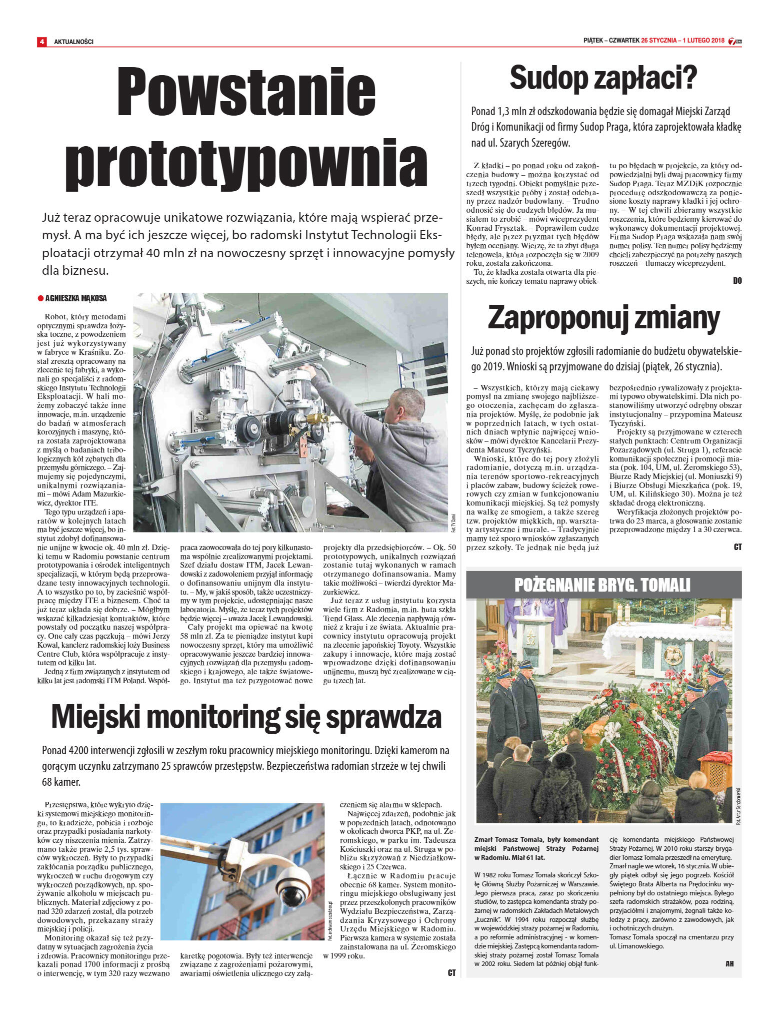 Tygodnik "7 Dni" nr 620 z dn. 26.01.2018 - strona 4