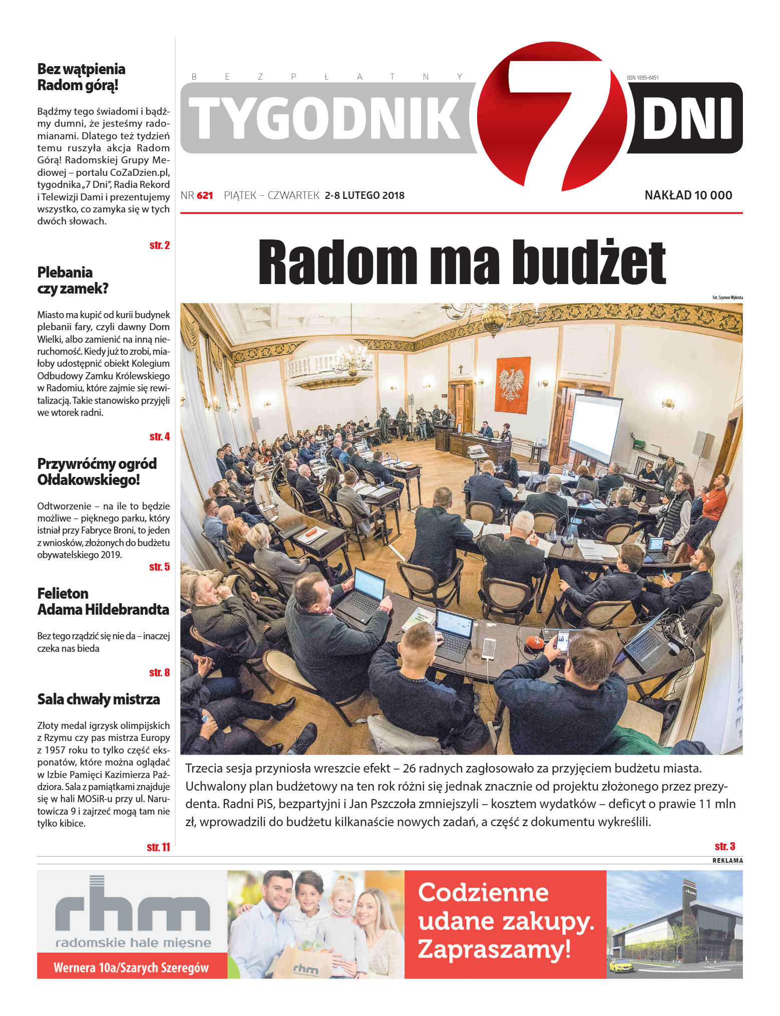 Tygodnik "7 Dni" nr 621 z dn. 02.02.2018 - strona 1