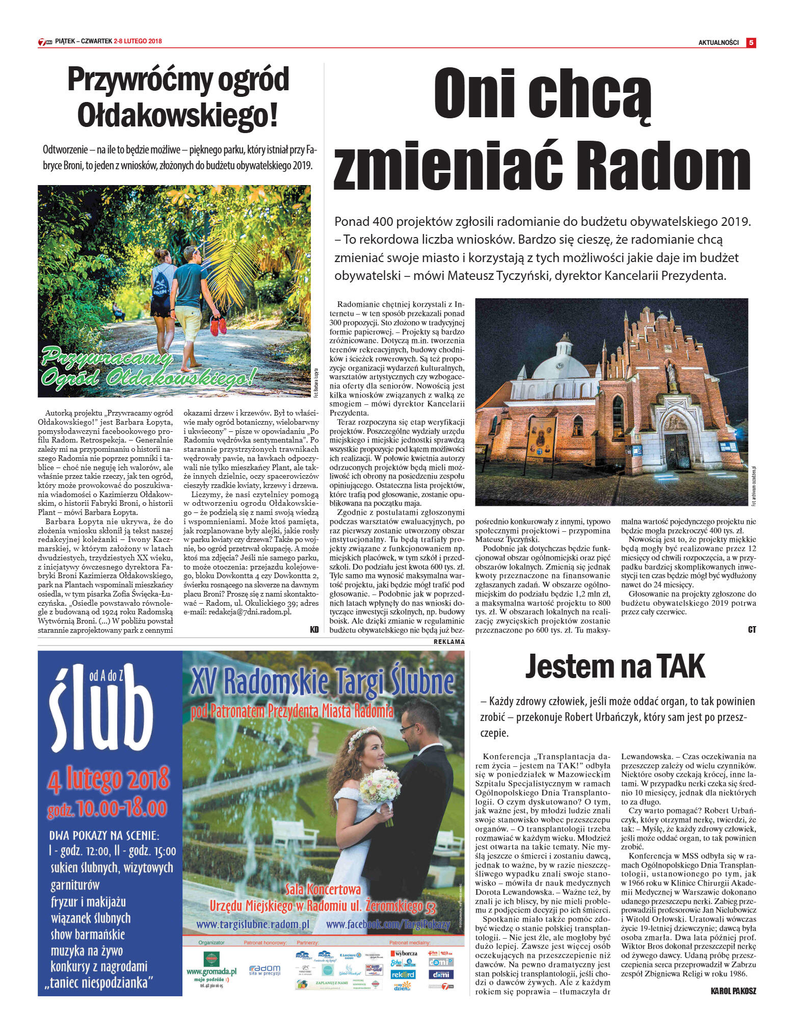 Tygodnik "7 Dni" nr 621 z dn. 02.02.2018 - strona 5