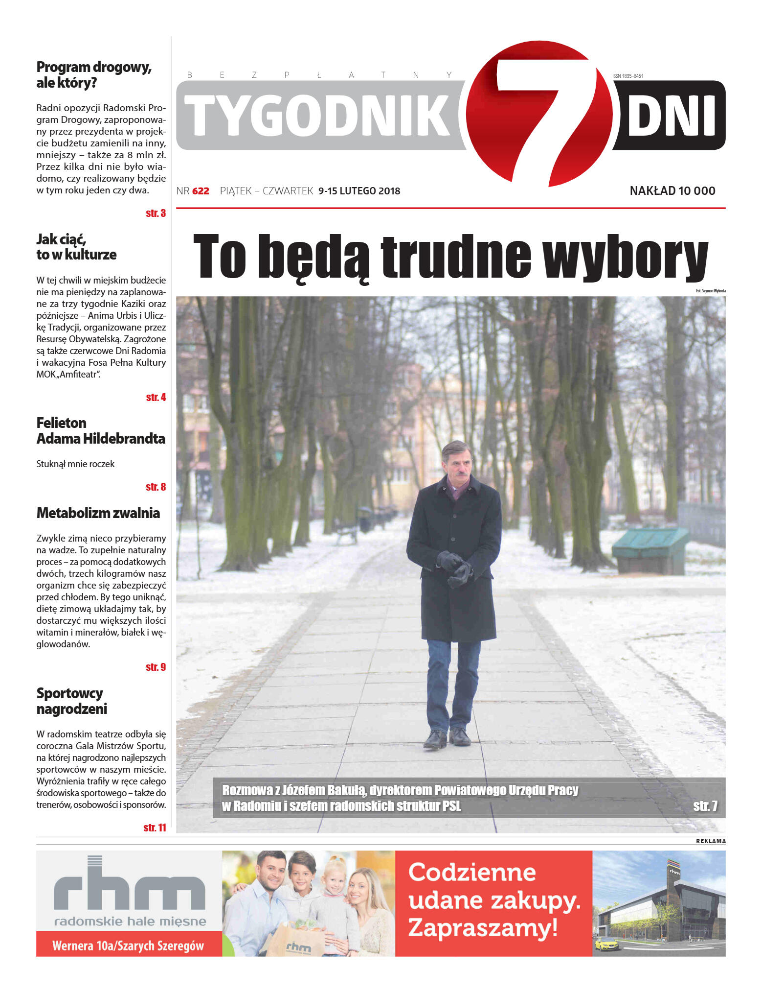 Tygodnik "7 Dni" nr 622 z dn. 09.02.2018 - strona 1