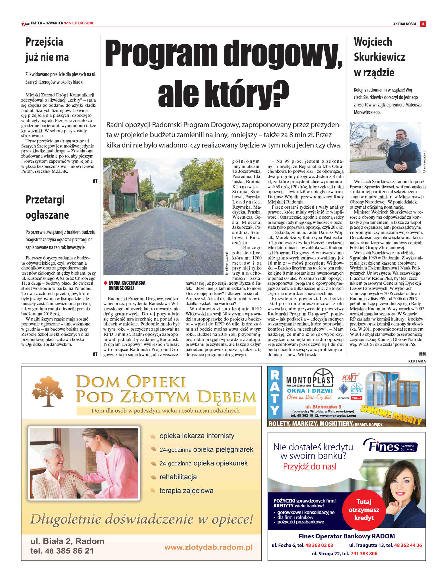 Tygodnik "7 Dni" nr 622 z dn. 09.02.2018 - strona 3