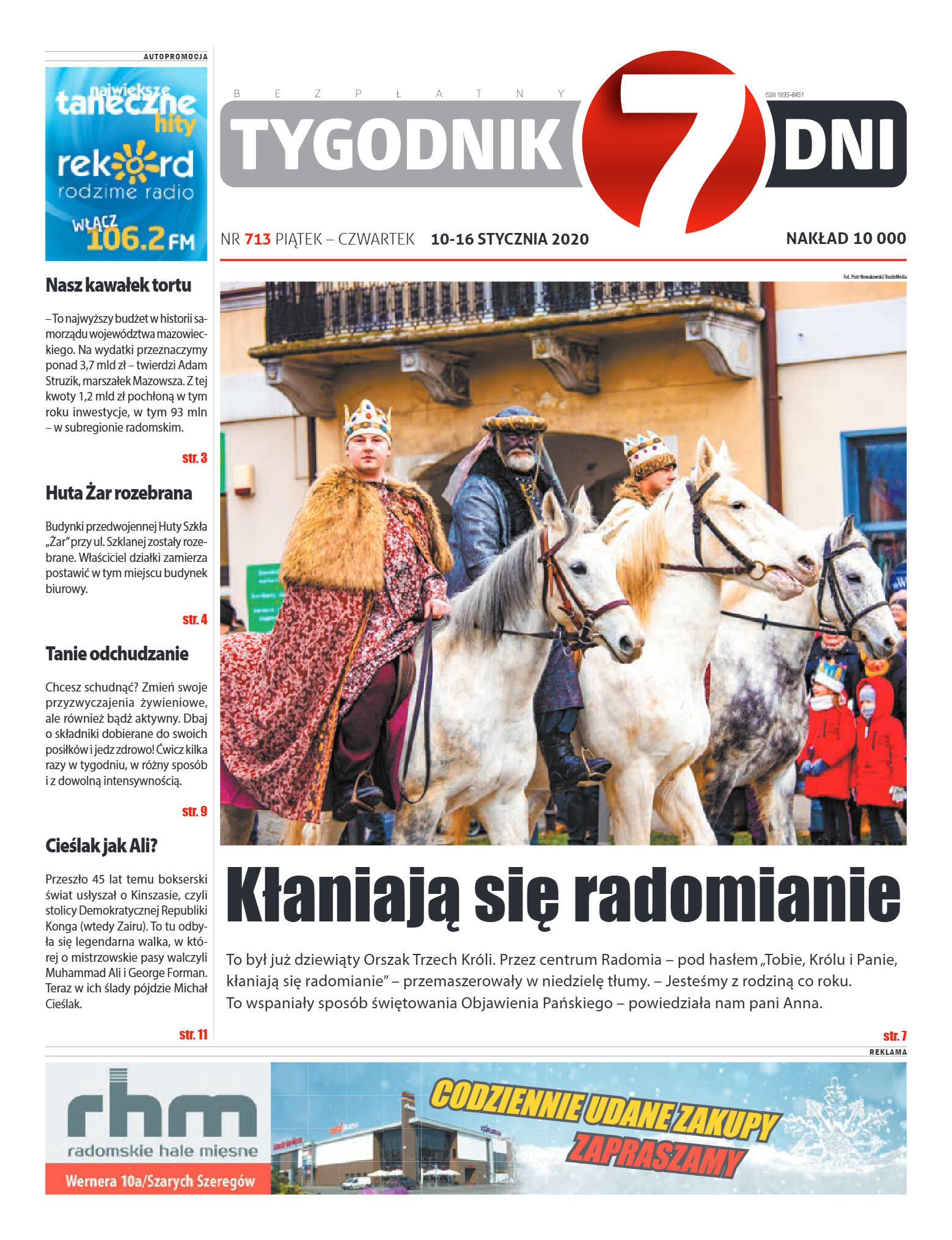 Tygodnik "7 Dni" nr 713 z 10.01.2020 - strona 1