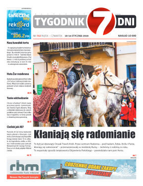 Tygodnik "7 Dni" nr 713 z 10.01.2020 - strona 1