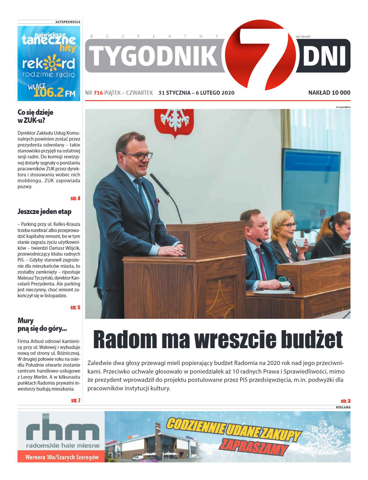 Tygodnik "7 Dni" nr 716 z 31.01.2020 - strona 1