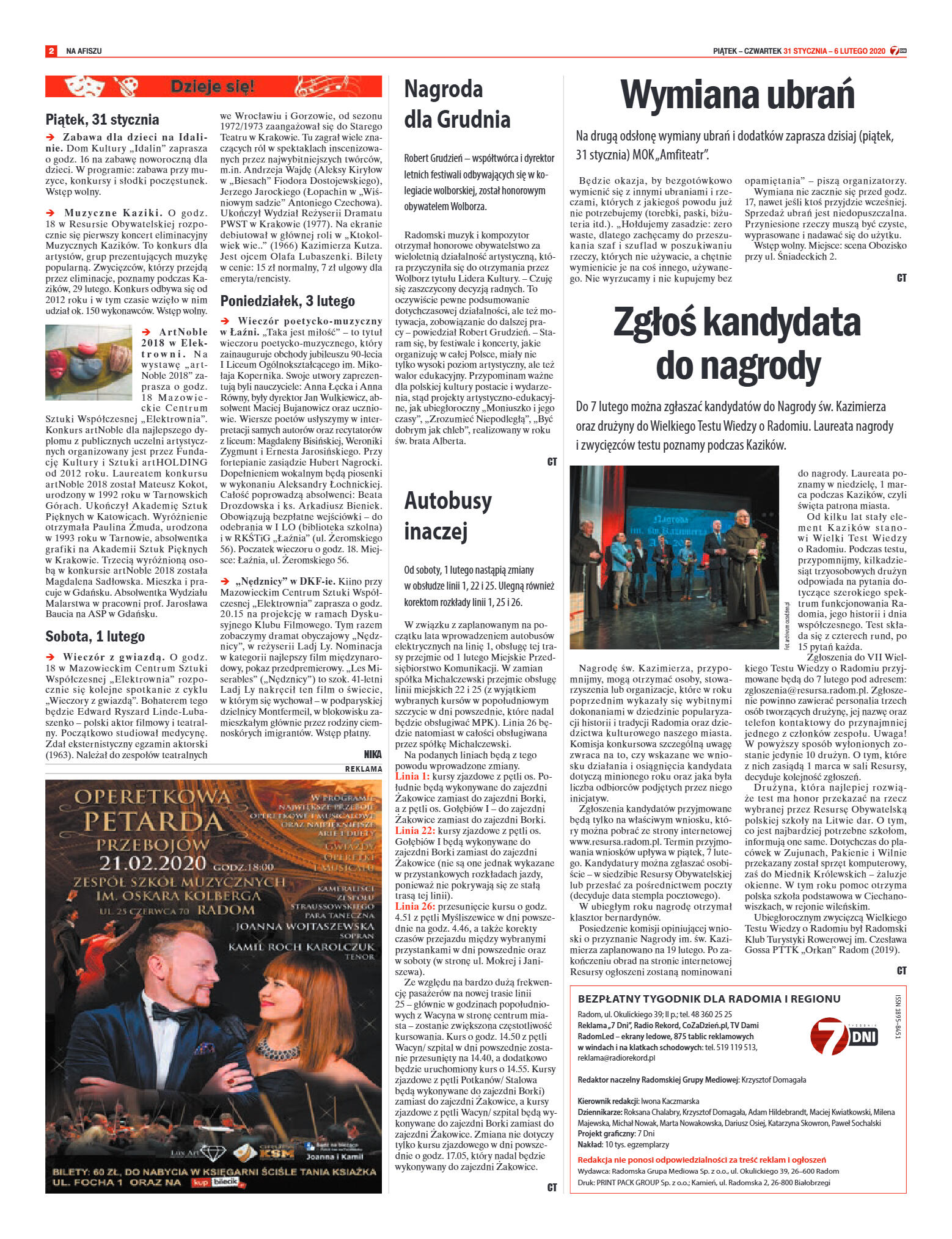 Tygodnik "7 Dni" nr 716 z 31.01.2020 - strona 2