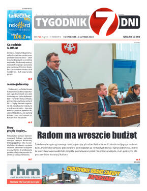 Tygodnik "7 Dni" nr 716 z 31.01.2020 - strona 1