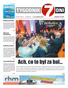 Tygodnik "7 Dni" nr 717 z 07.02.2020 - strona 1
