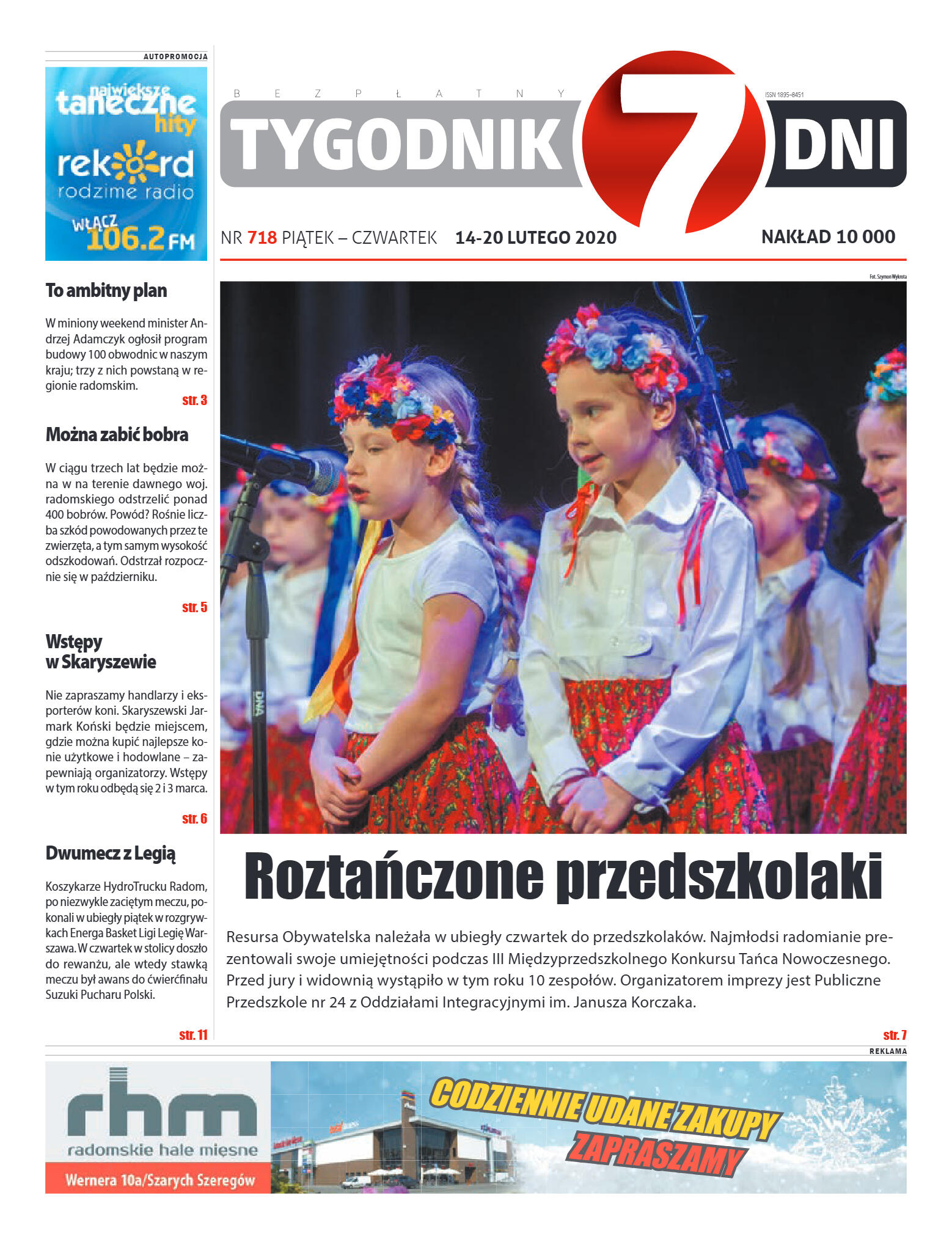 Tygodnik "7 Dni" nr 718 z 14.02.2020 - strona 1