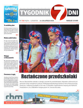 Tygodnik "7 Dni" nr 718 z 14.02.2020 - strona 1