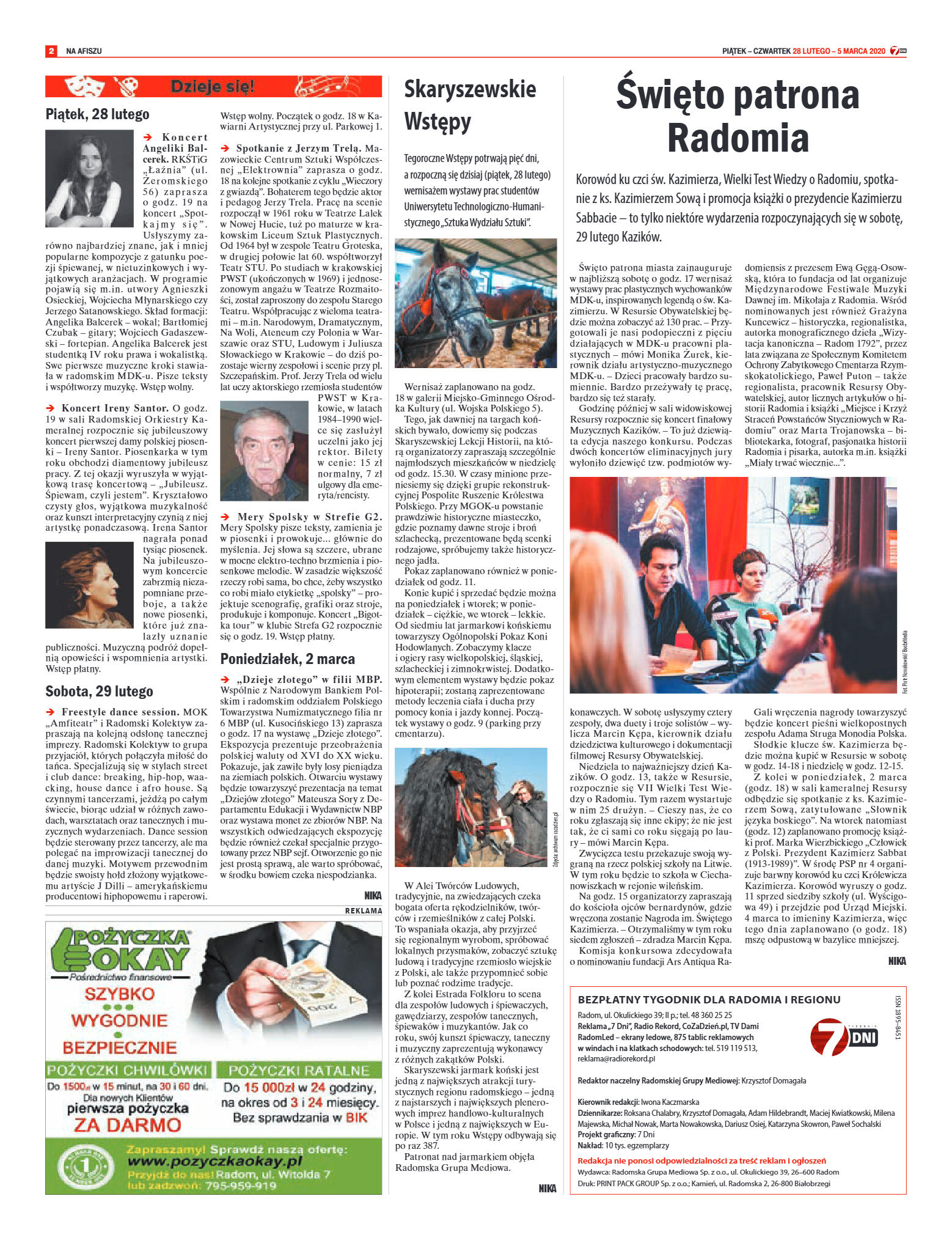 Tygodnik "7 Dni" nr 720 z 28.02.2020 - strona 2