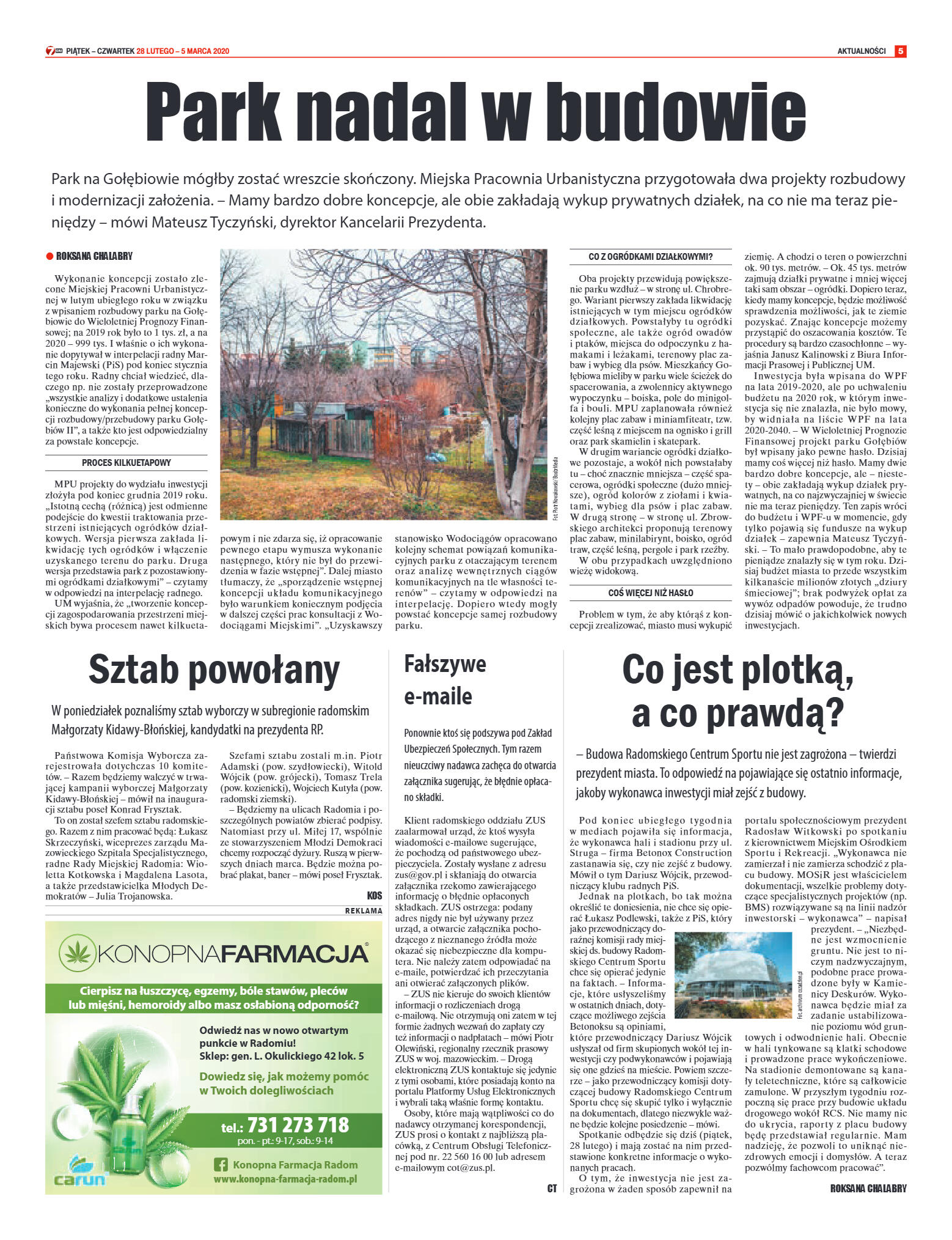 Tygodnik "7 Dni" nr 720 z 28.02.2020 - strona 5