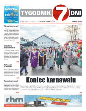 Tygodnik "7 Dni" nr 720 z 28.02.2020 - strona 1