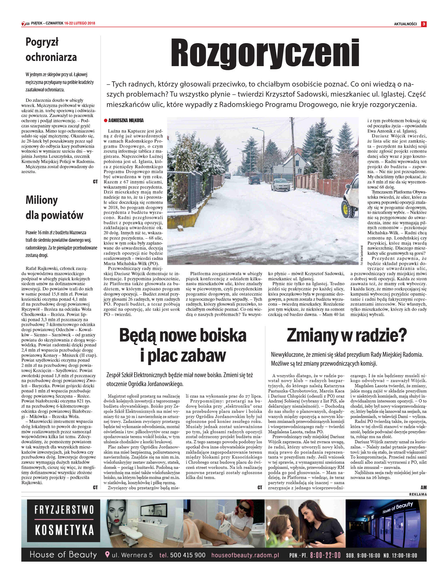 Tygodnik "7 Dni" nr 623 z dn. 16.02.2018 - strona 3