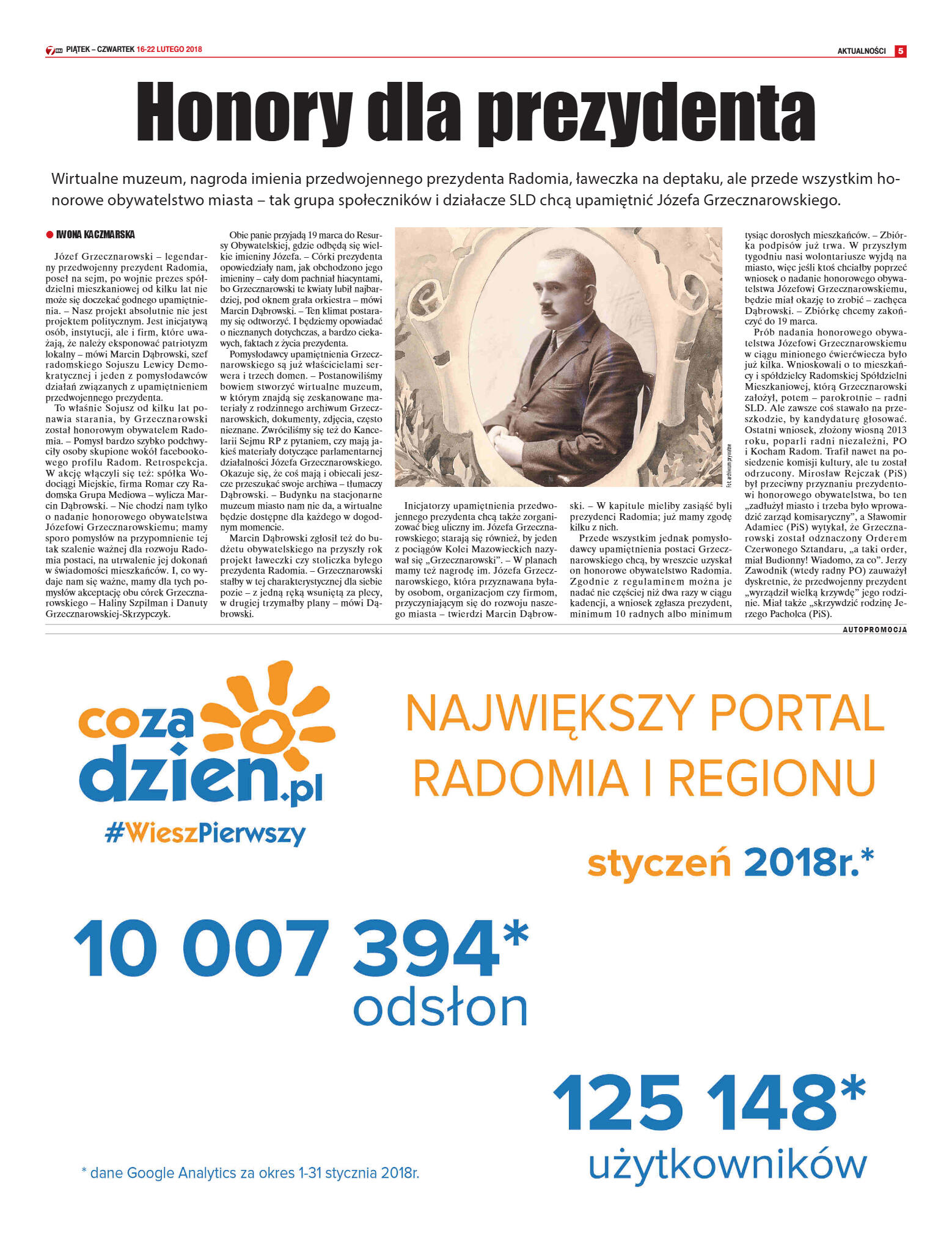 Tygodnik "7 Dni" nr 623 z dn. 16.02.2018 - strona 5